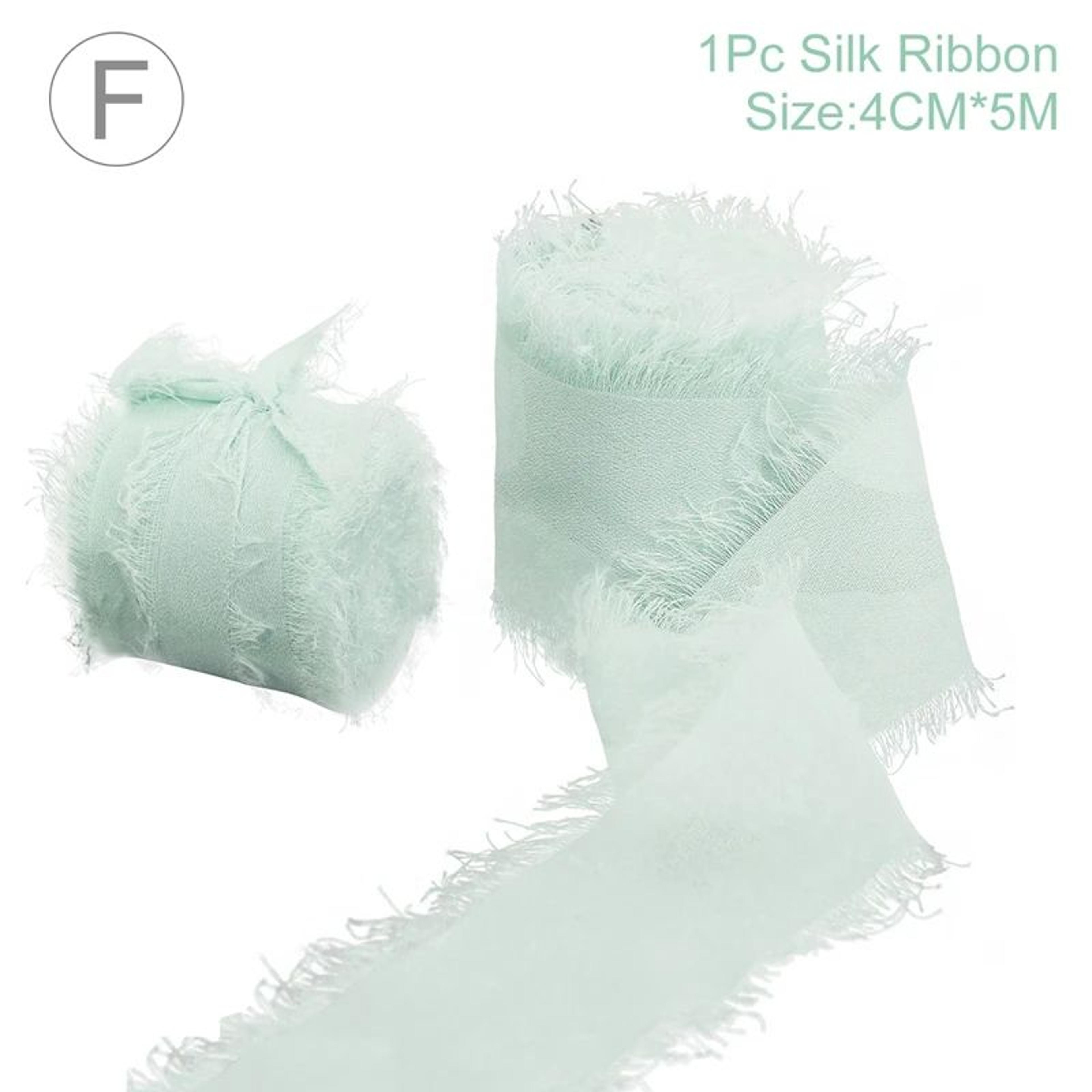Handmade Frayed Edge Chiffon Silk Ribbon 11