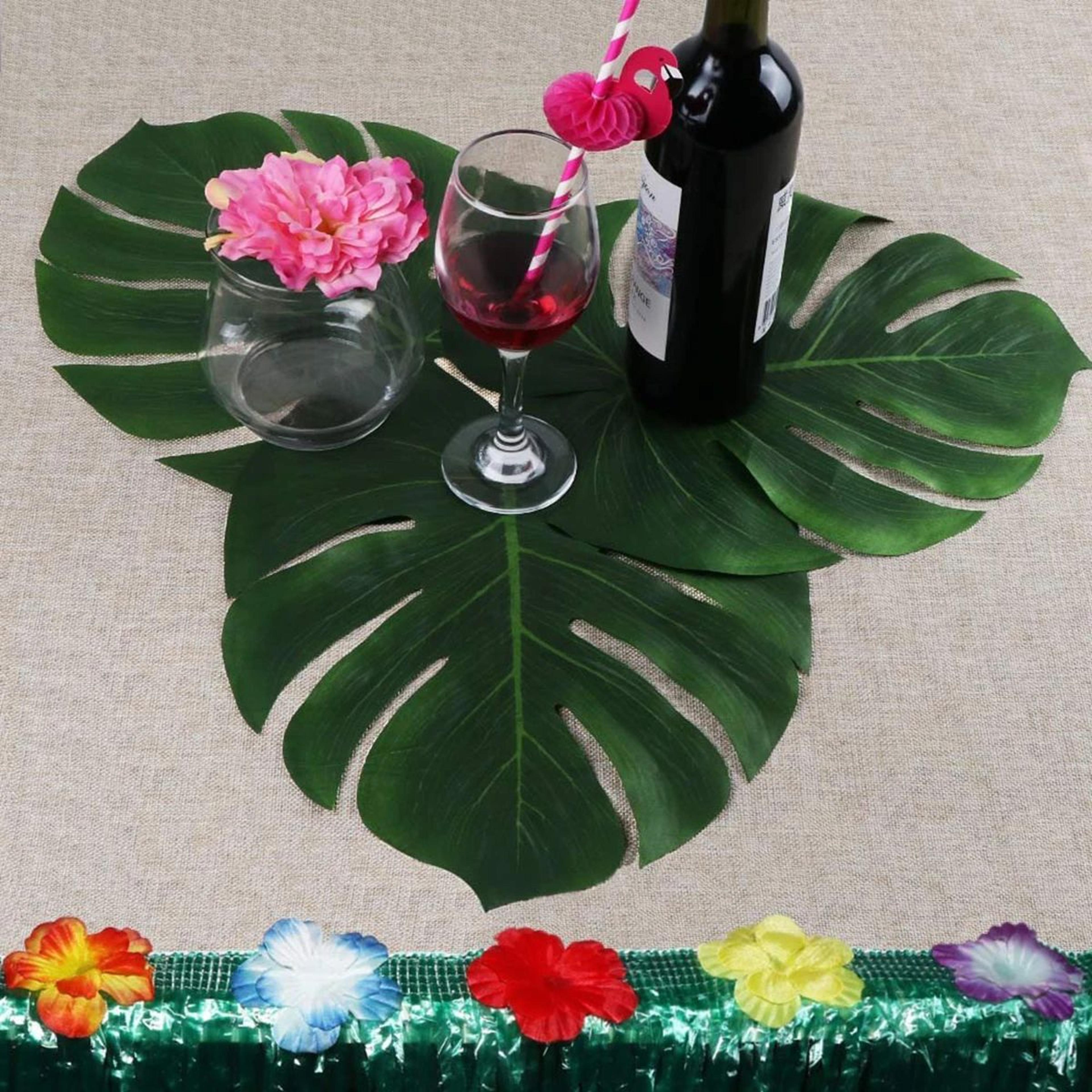 Artificial Tropical Palm Leaves Party Decor 3
