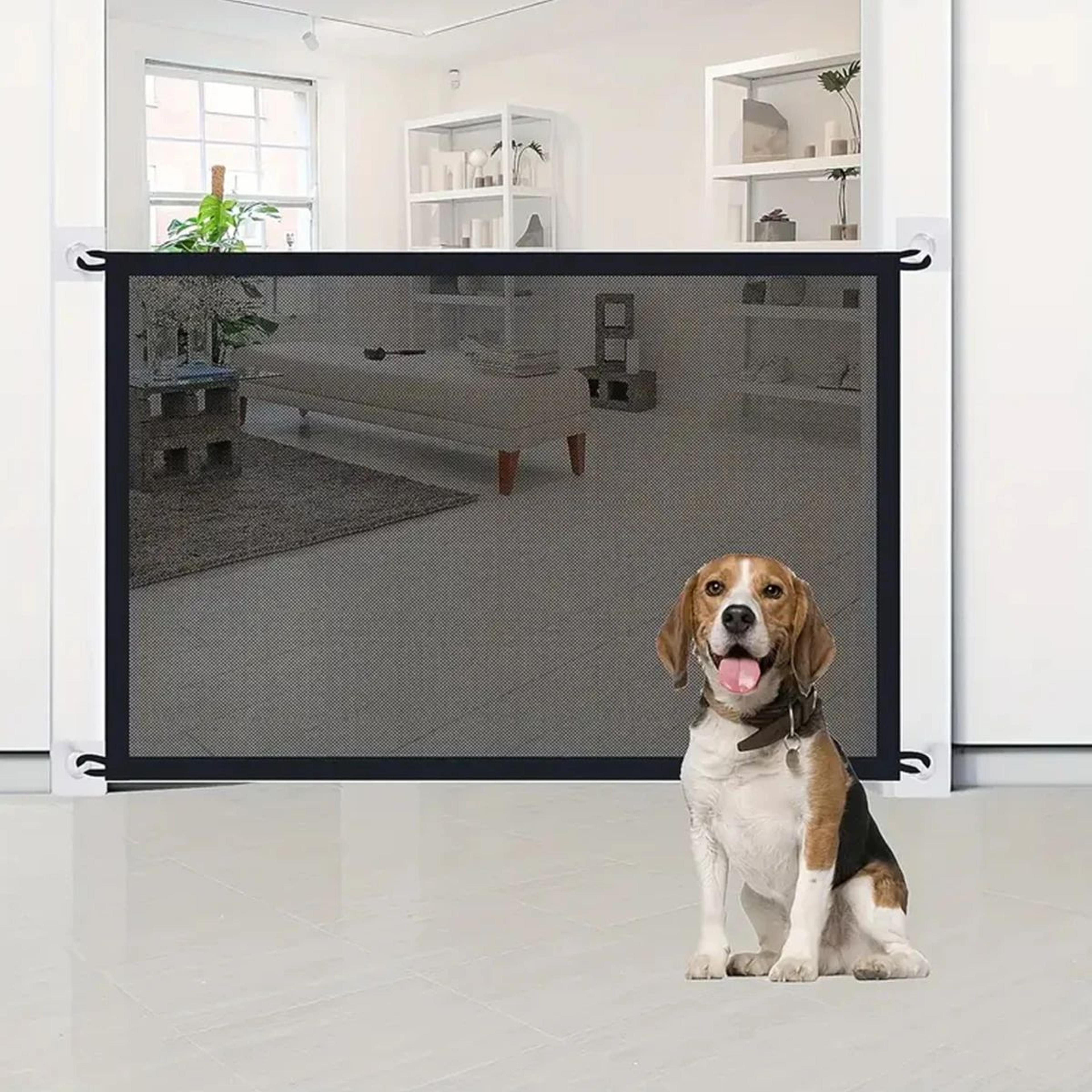 Folding Mesh Pet Safety Barrier Gate 0