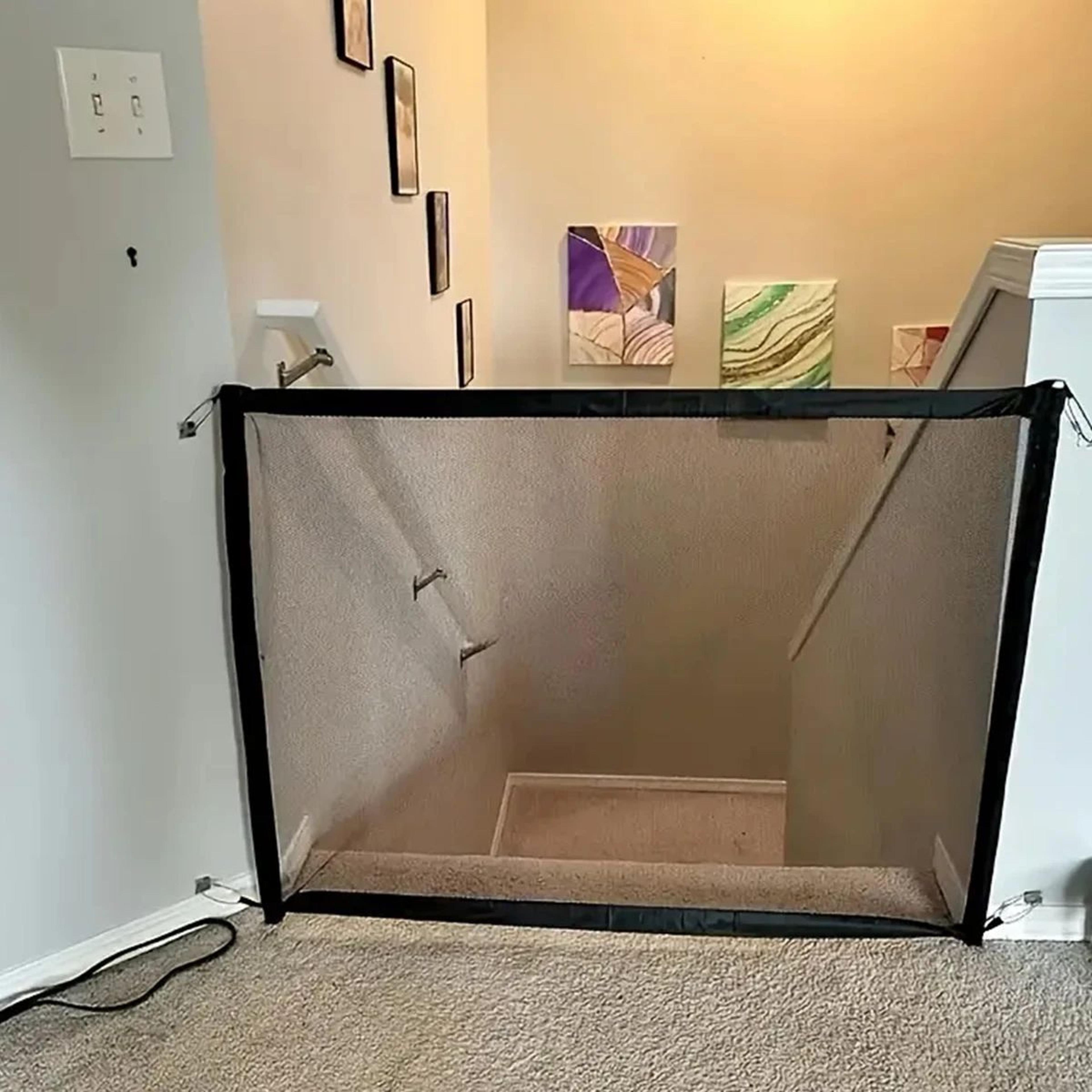 Folding Mesh Pet Safety Barrier Gate 2