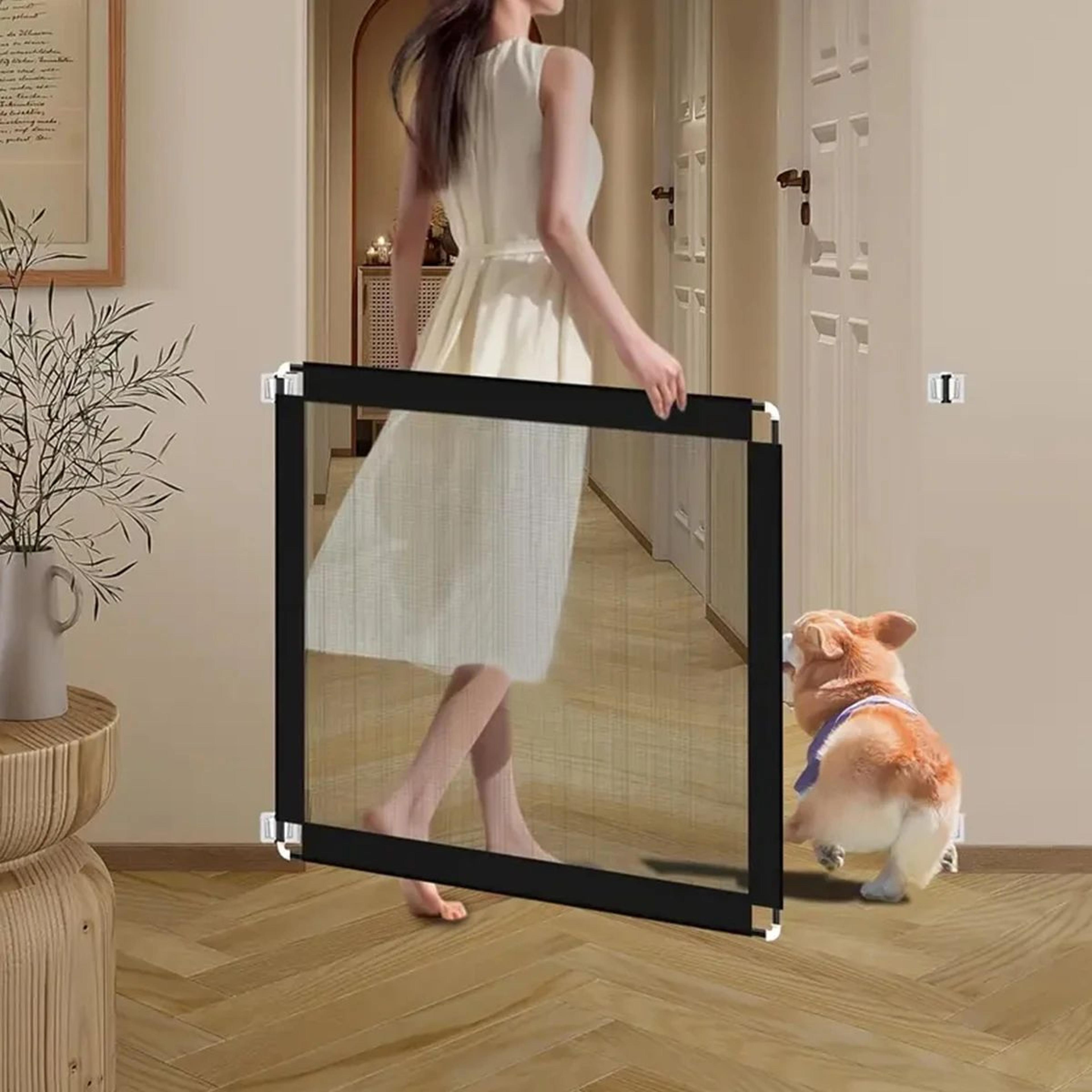 Folding Mesh Pet Safety Barrier Gate 5