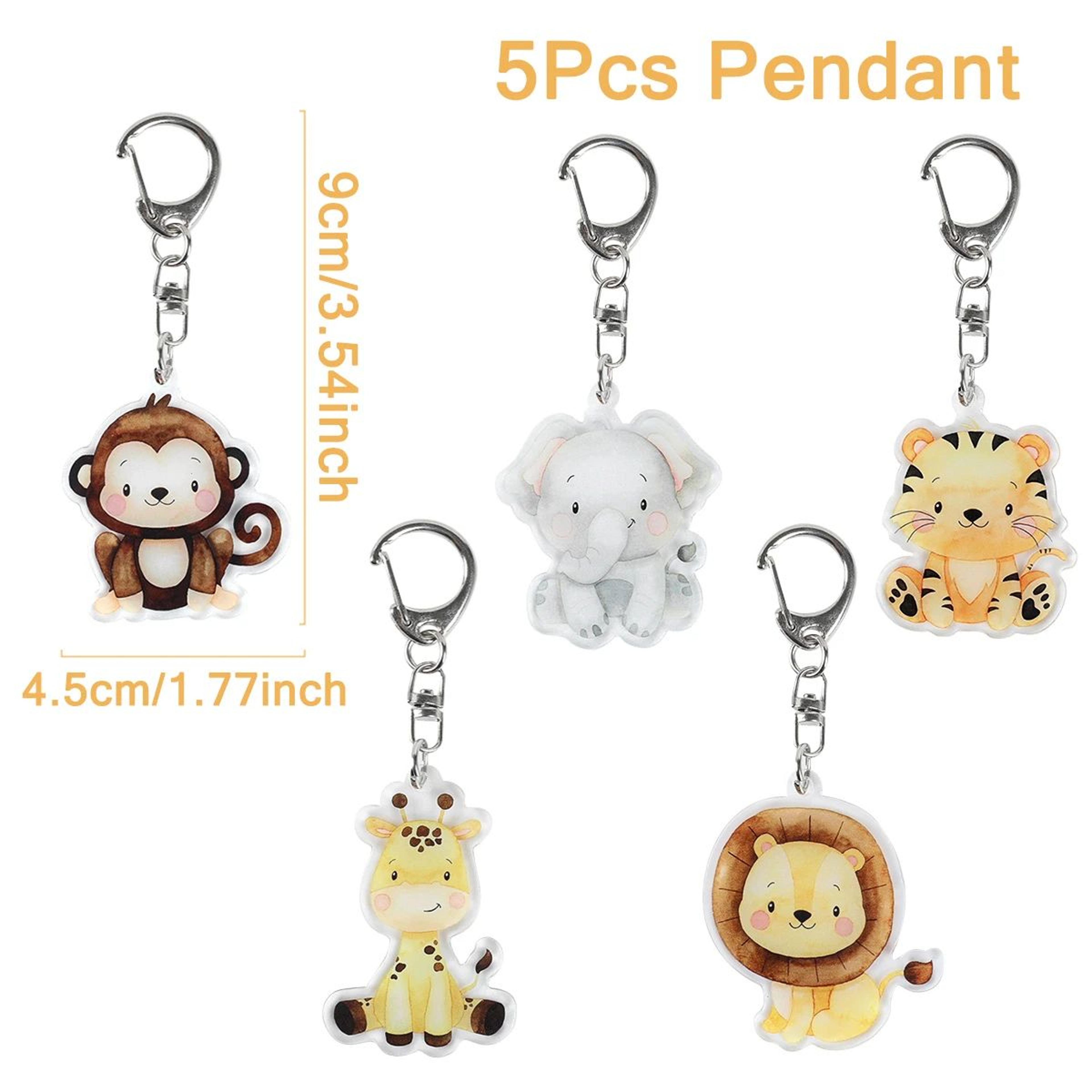Jungle Animal Safari Party Keychains 5