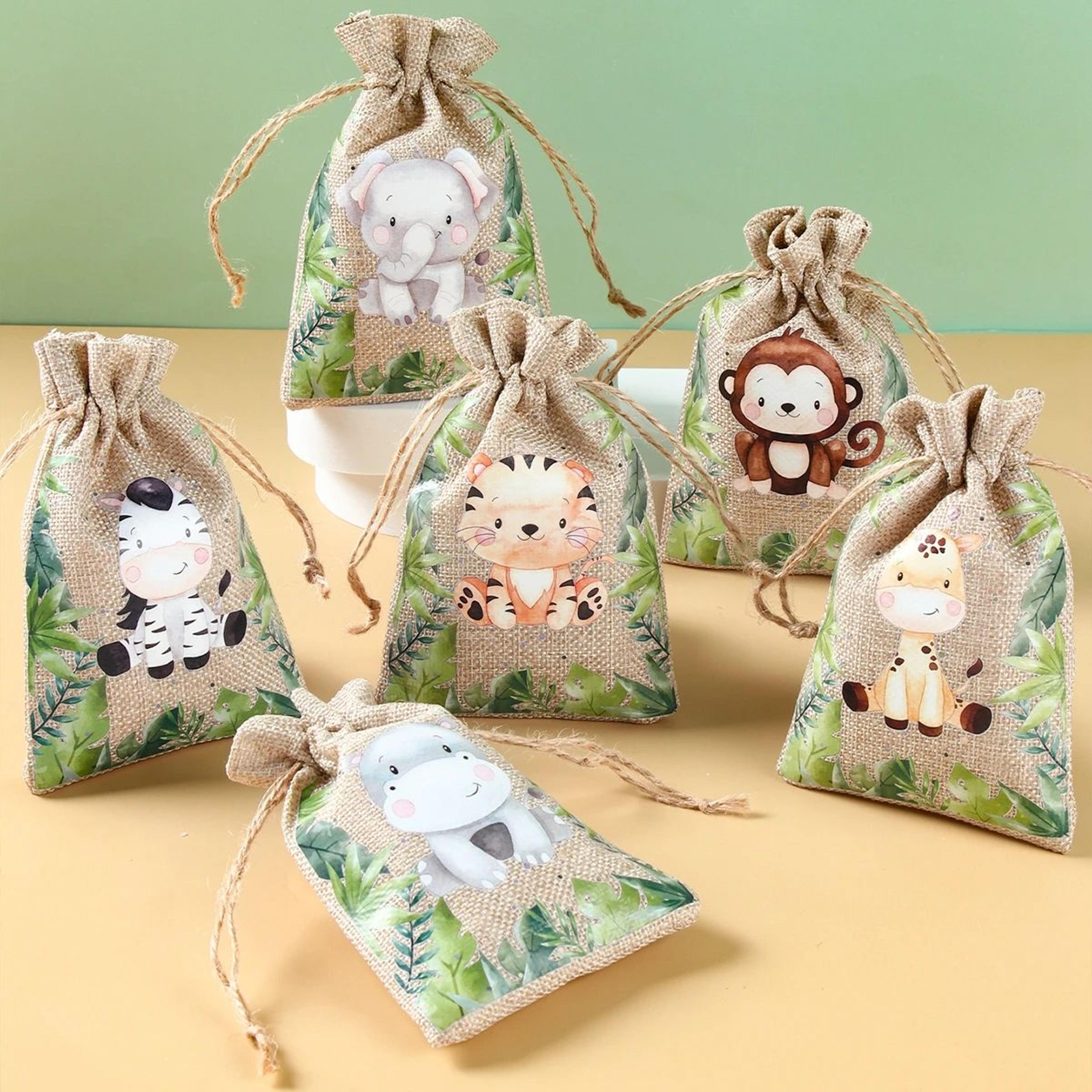 Jungle Safari Animal Hessian Gift Bags 5