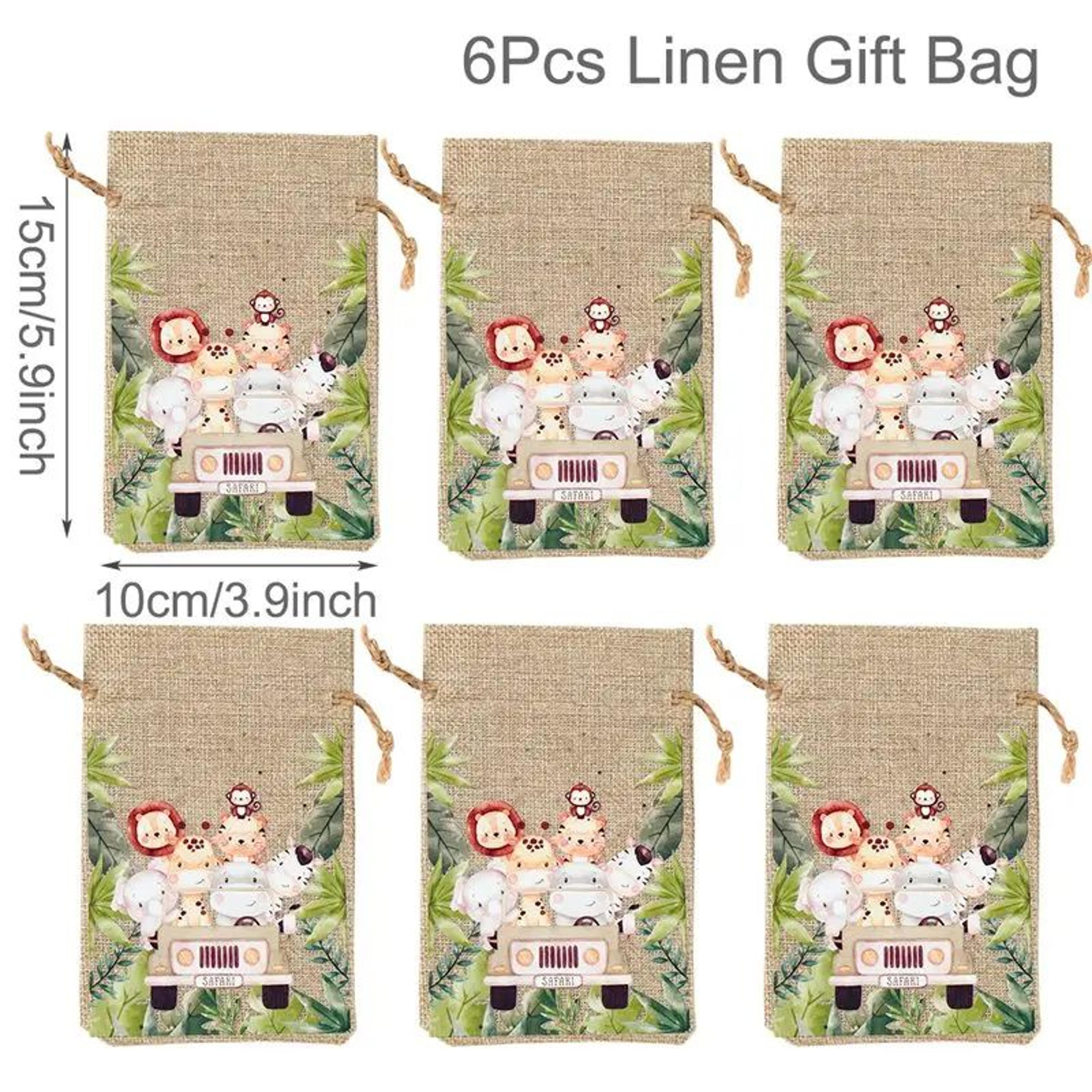 Jungle Safari Animal Hessian Gift Bags 10
