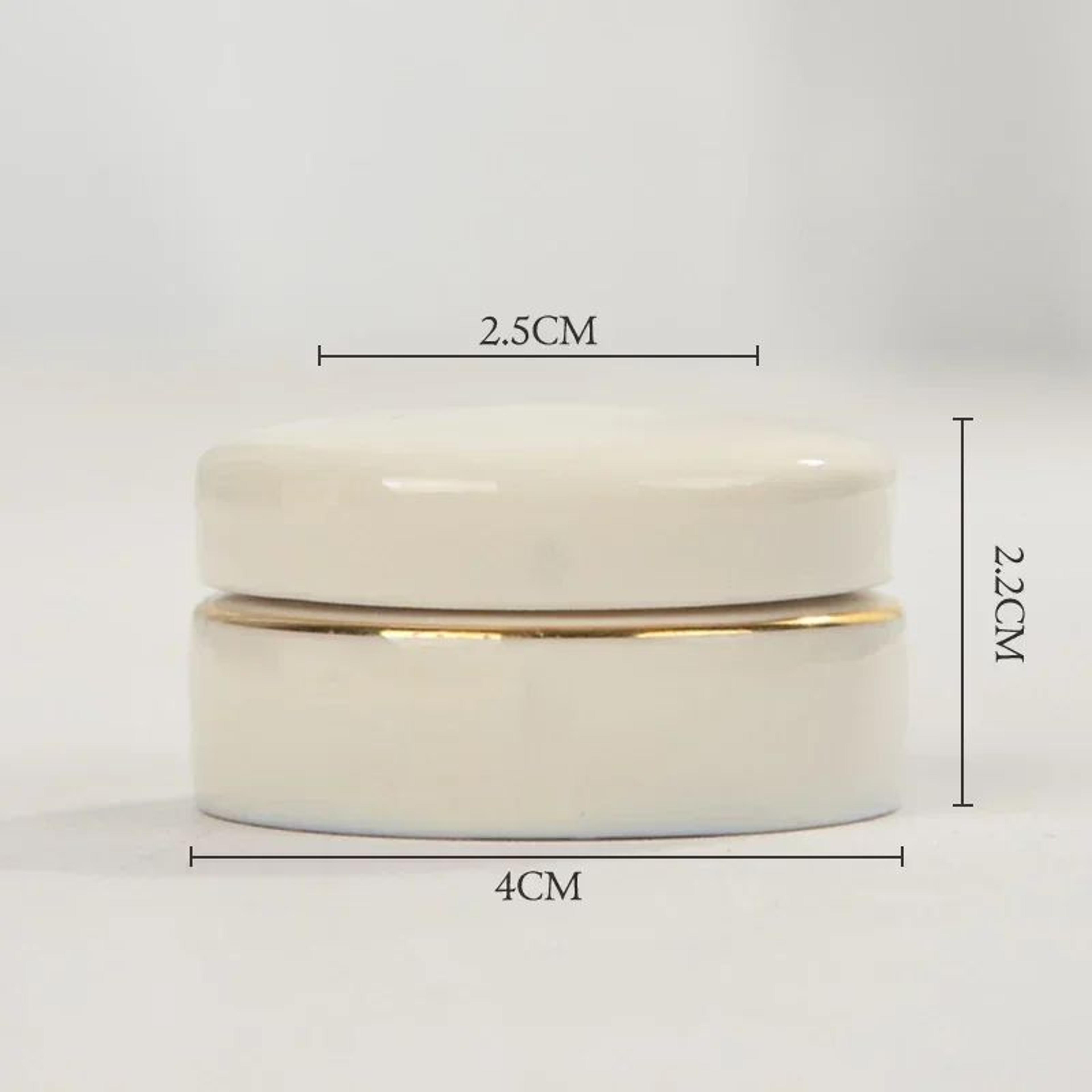 Vintage Ceramic Cosmetic Cream Jar 5