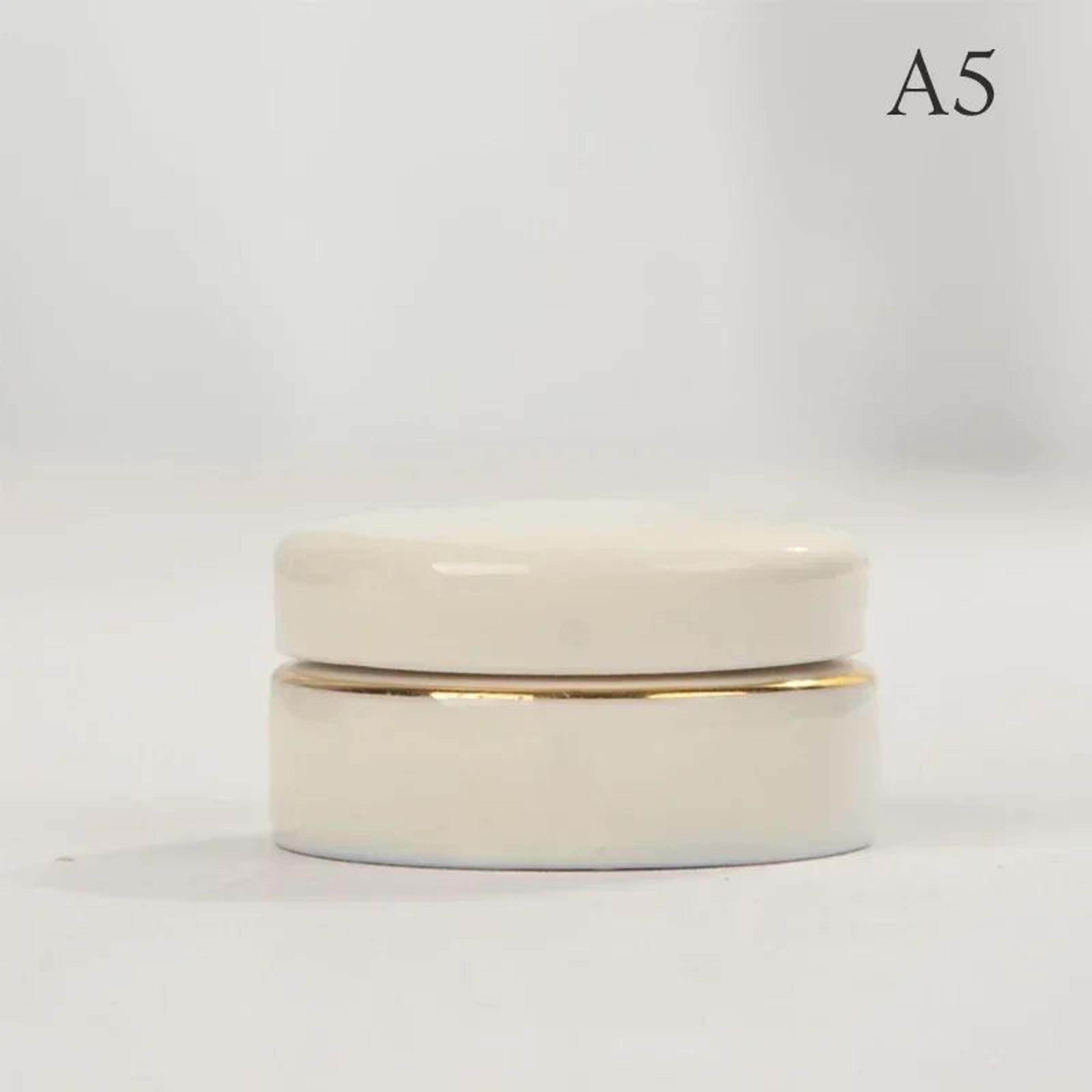 Vintage Ceramic Cosmetic Cream Jar 8