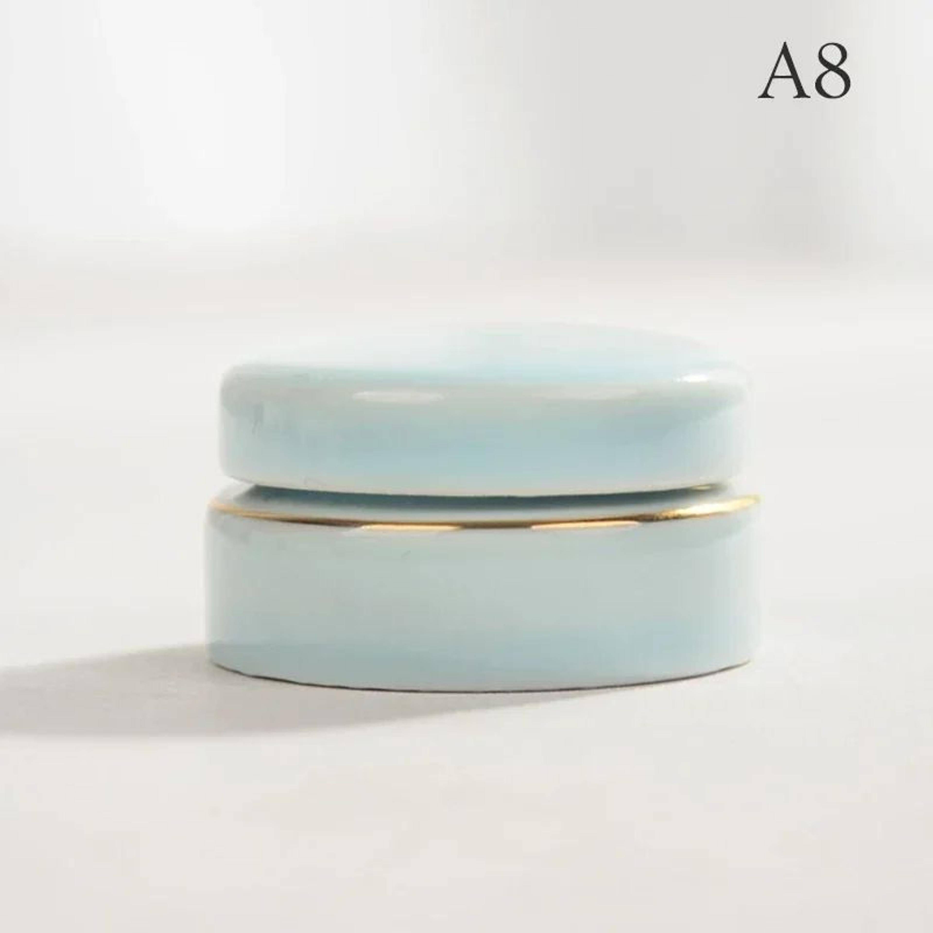 Vintage Ceramic Cosmetic Cream Jar 13