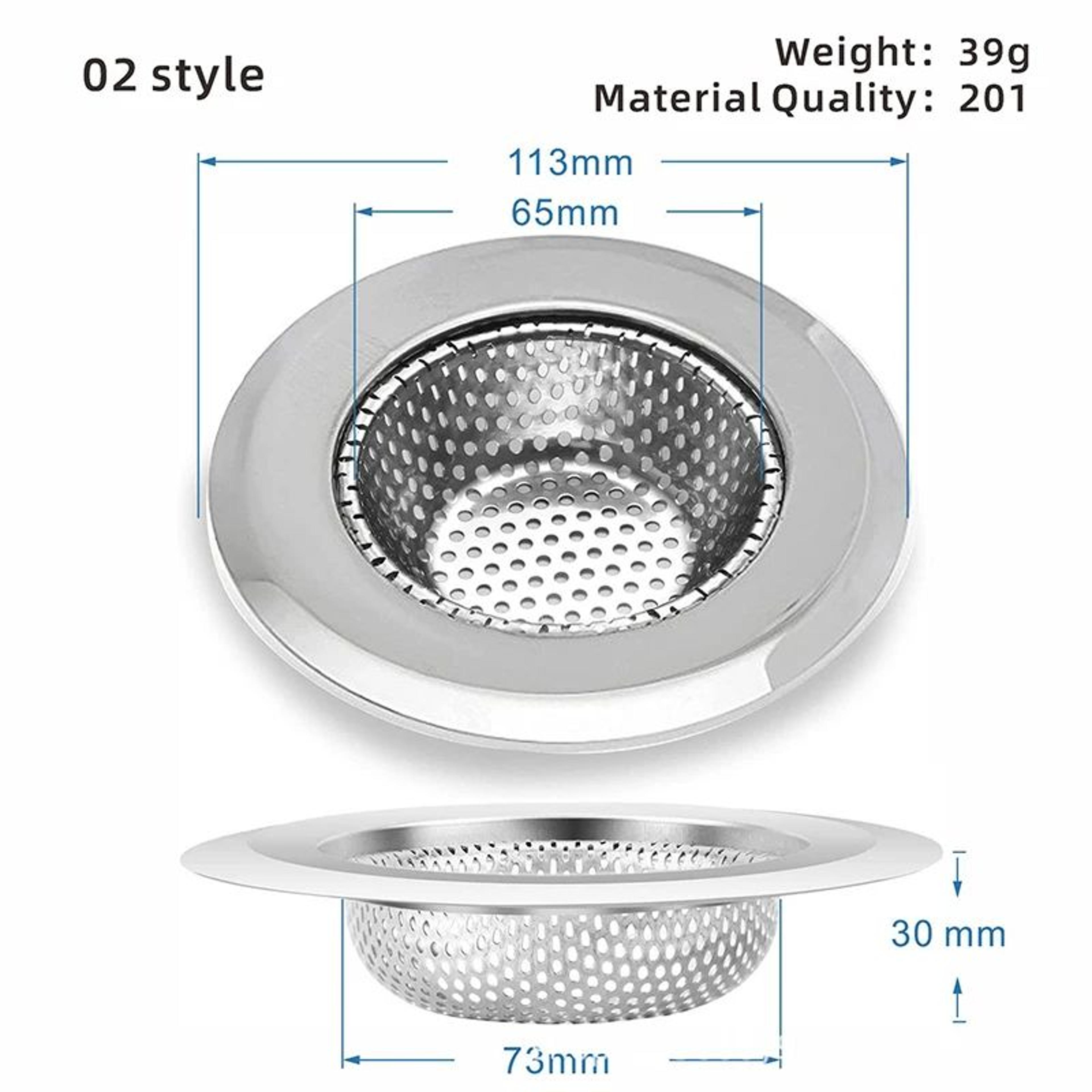 Stainless Steel Mesh Sink Drain Strainer 16