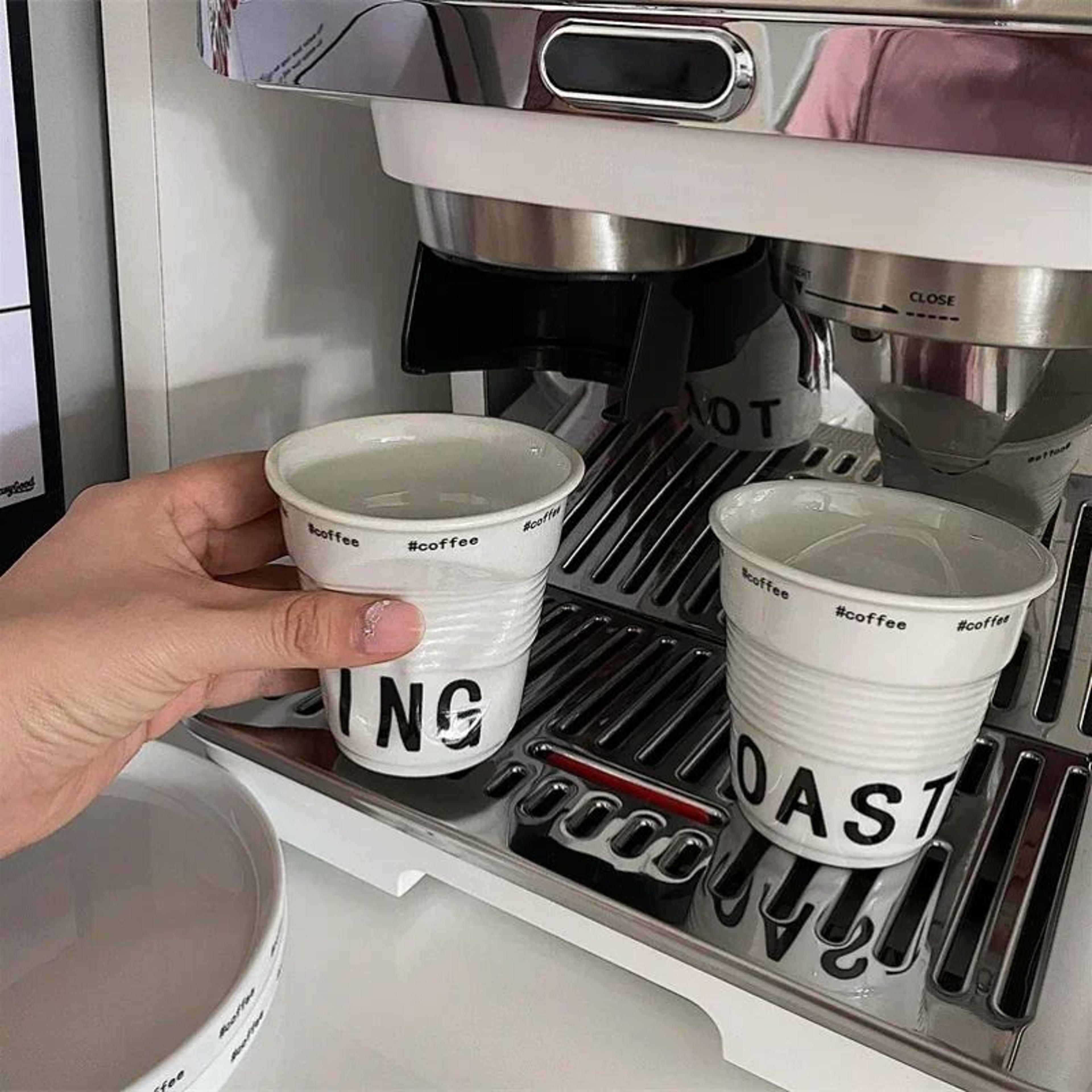 Irregular Hand Pinched Ceramic Coffee Mug 0