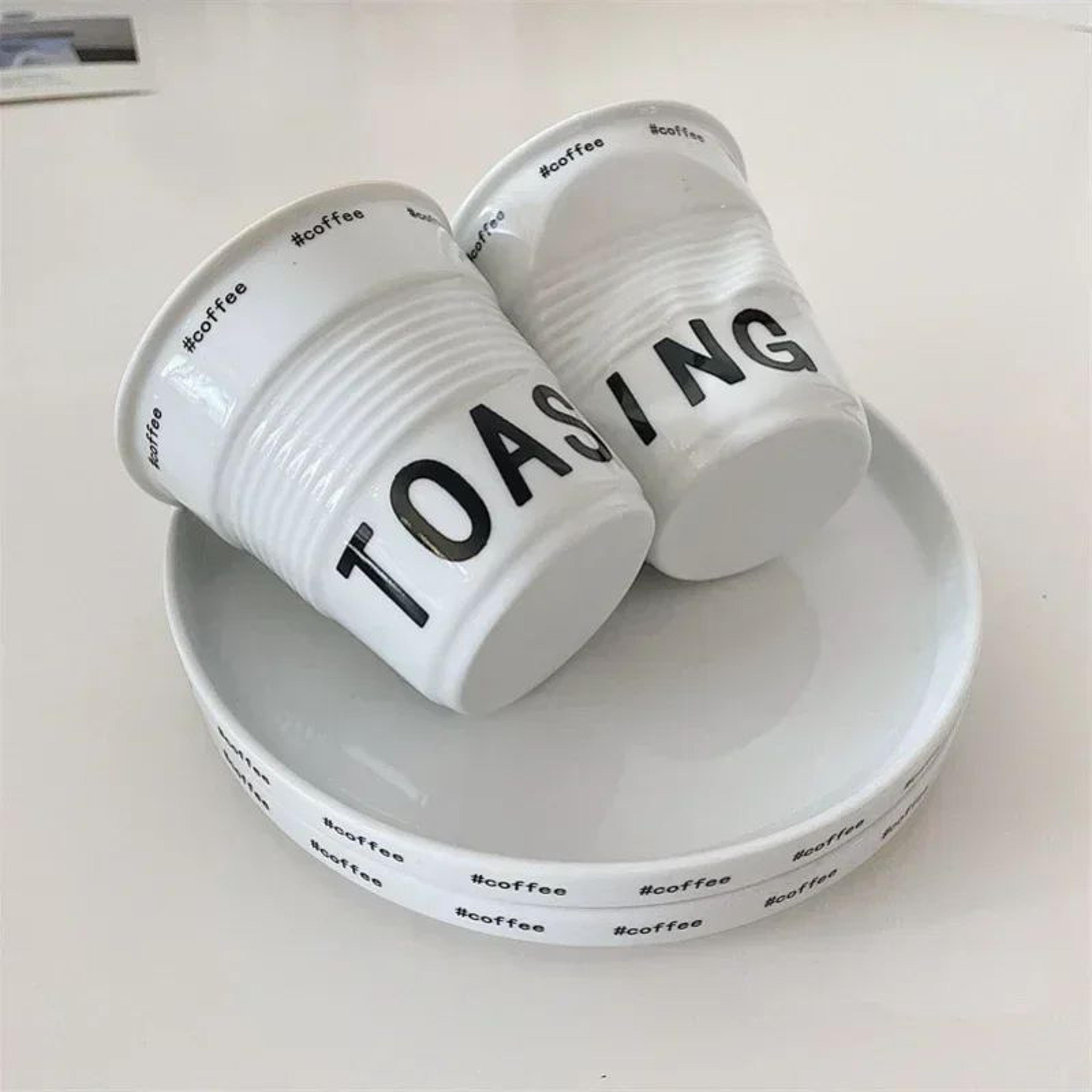 Irregular Hand Pinched Ceramic Coffee Mug 1