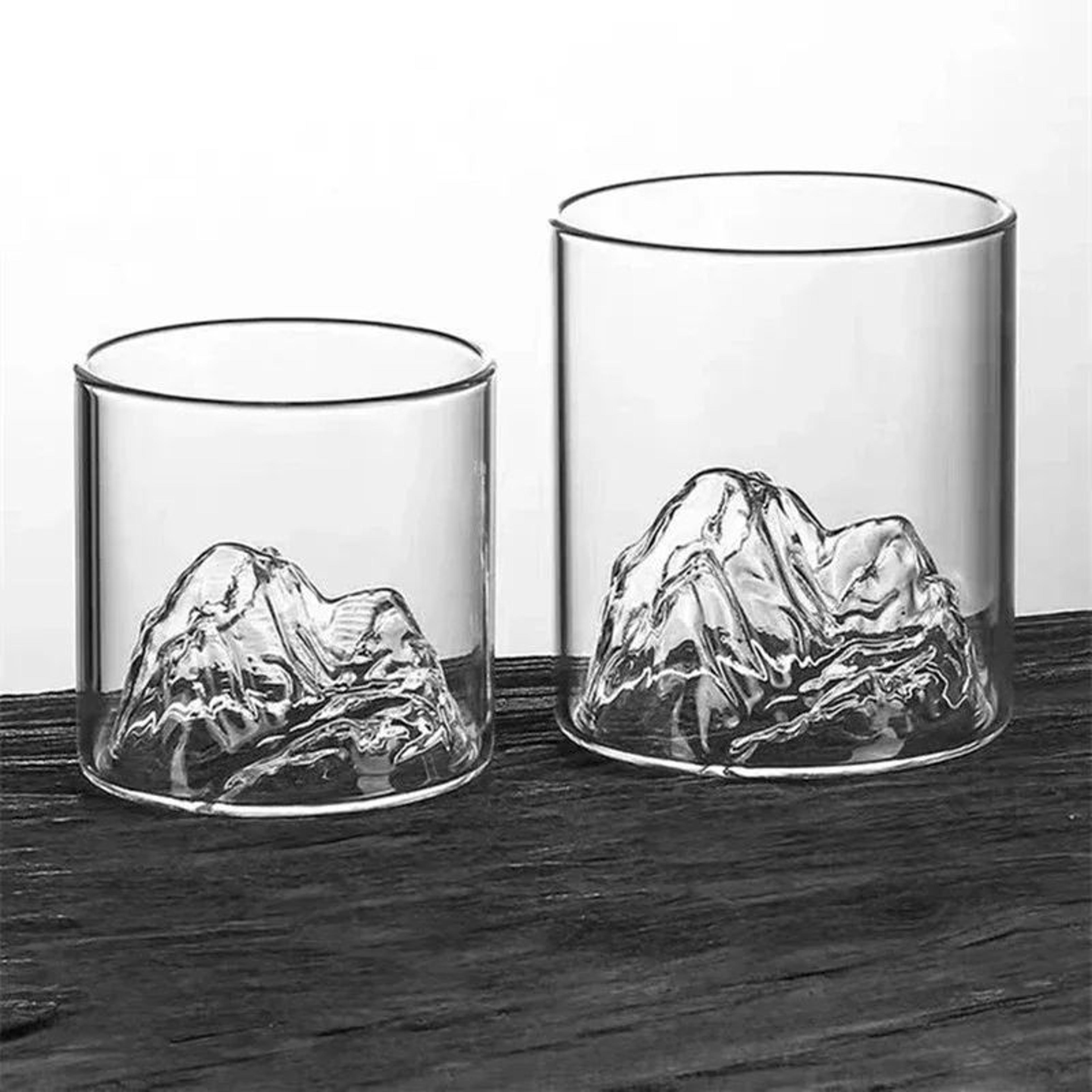 Japanese Mountain Landscape Glass Cup 5