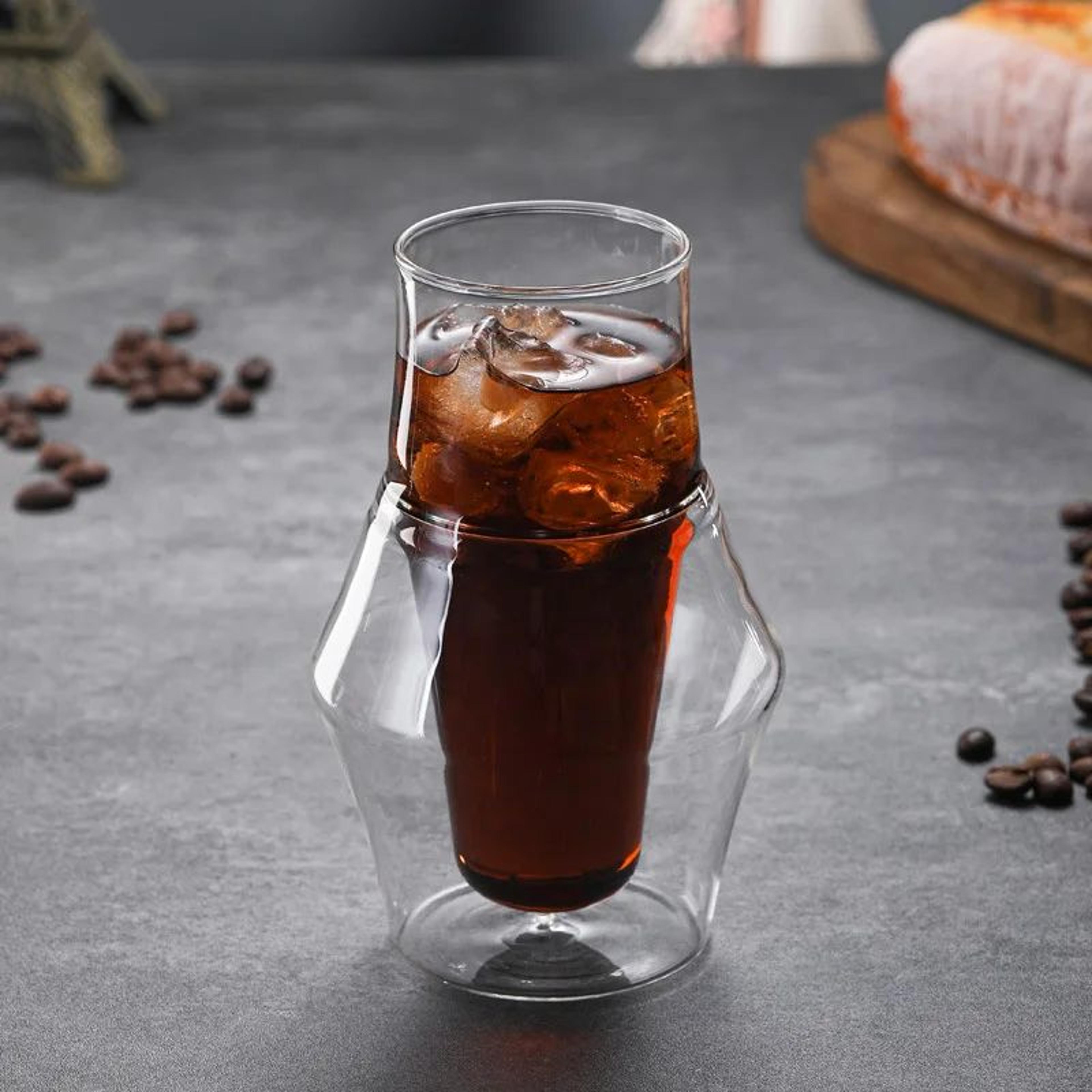 Double Layer Insulated Glass Coffee Cup 2
