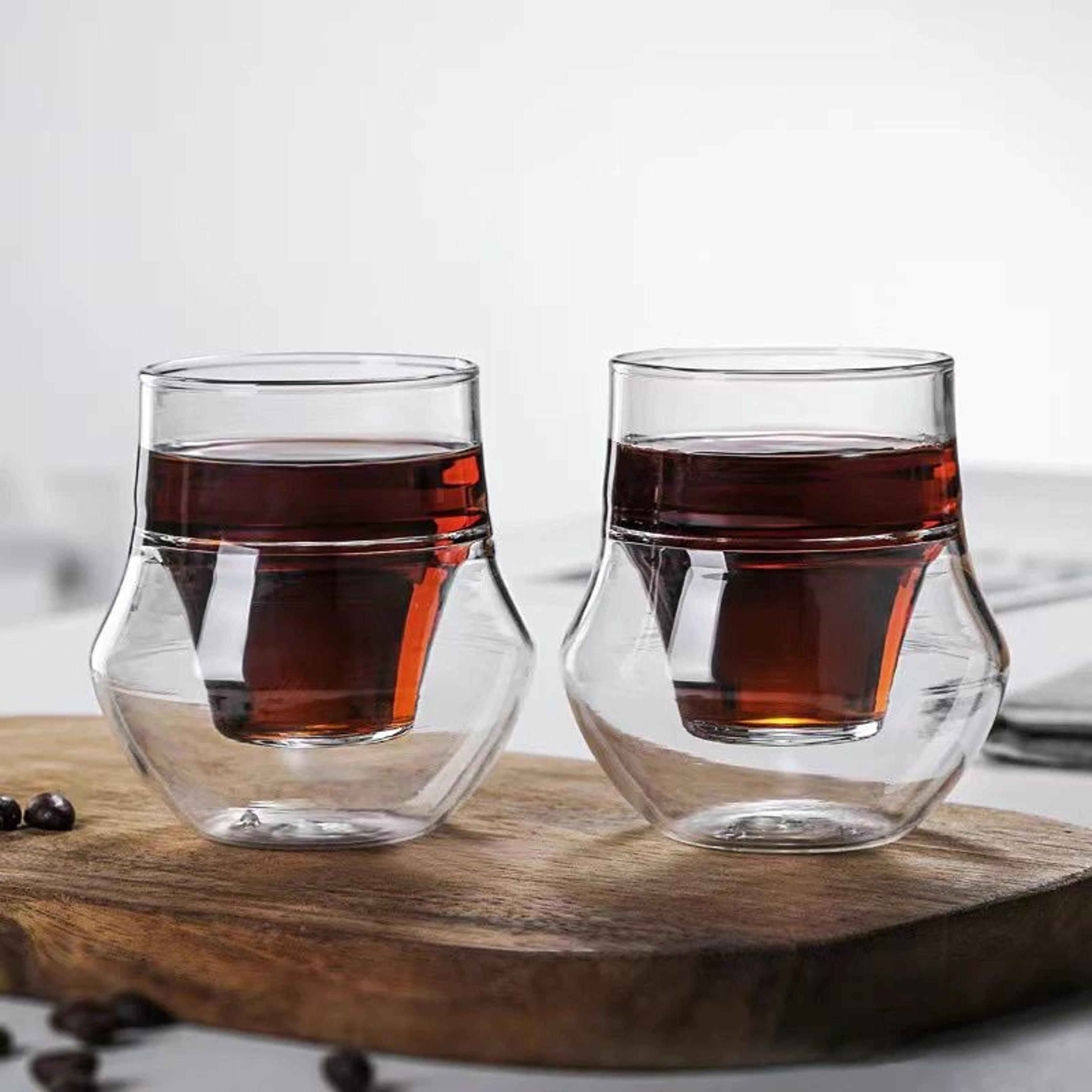 Double Layer Insulated Glass Coffee Cup 3