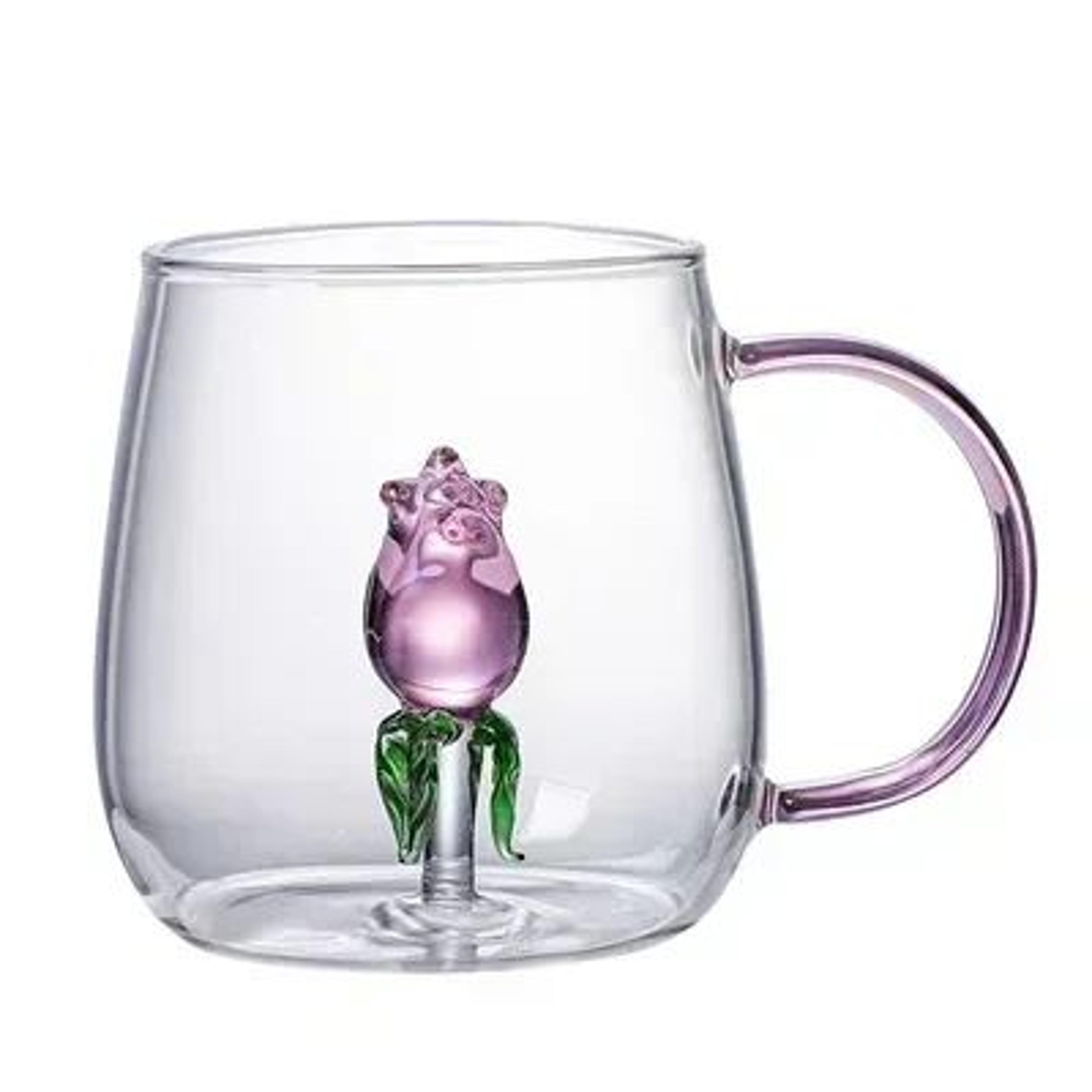 Cute Cartoon Animal Borosilicate Glass Cup 11