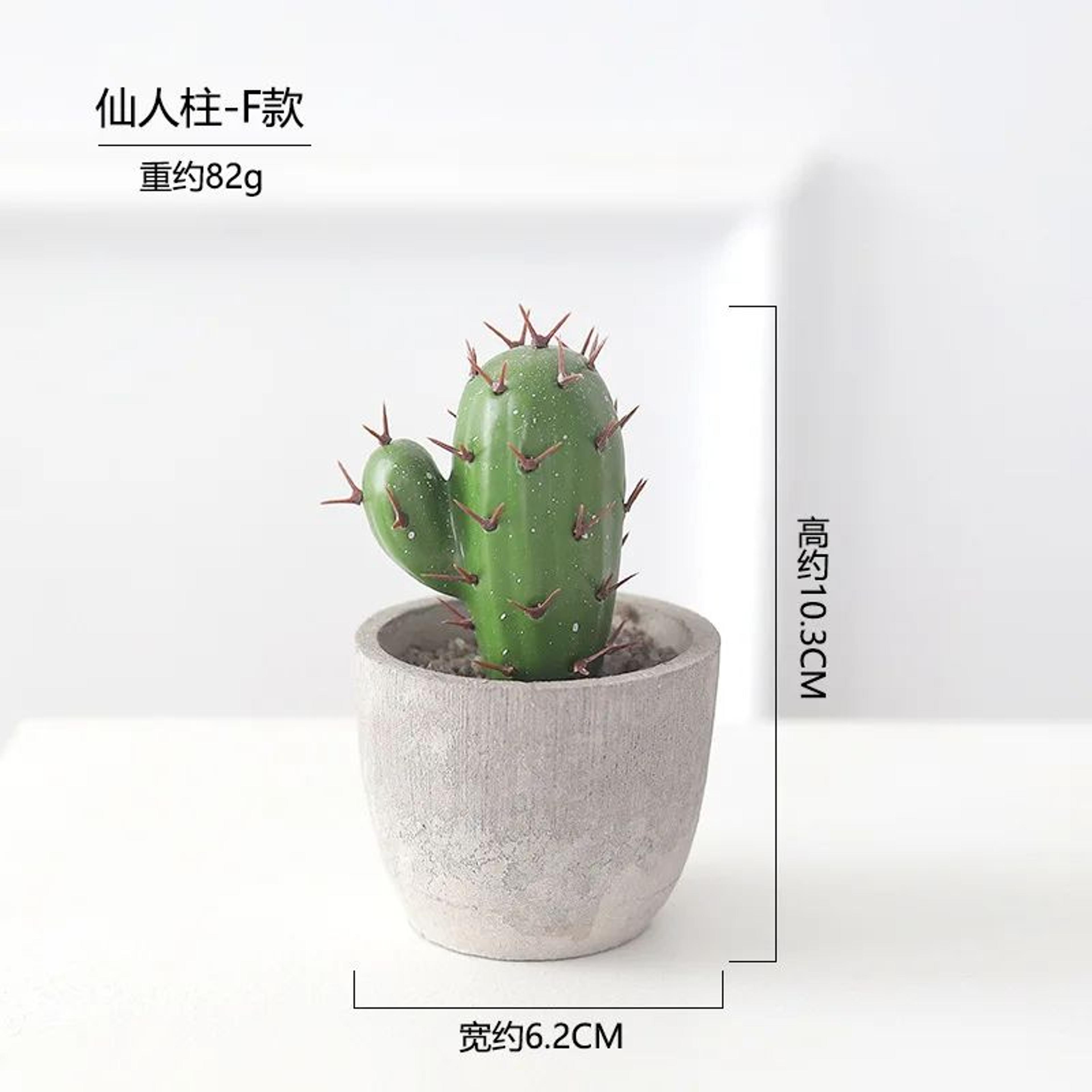 Artificial Cactus Ball Potted Plant Decor 15