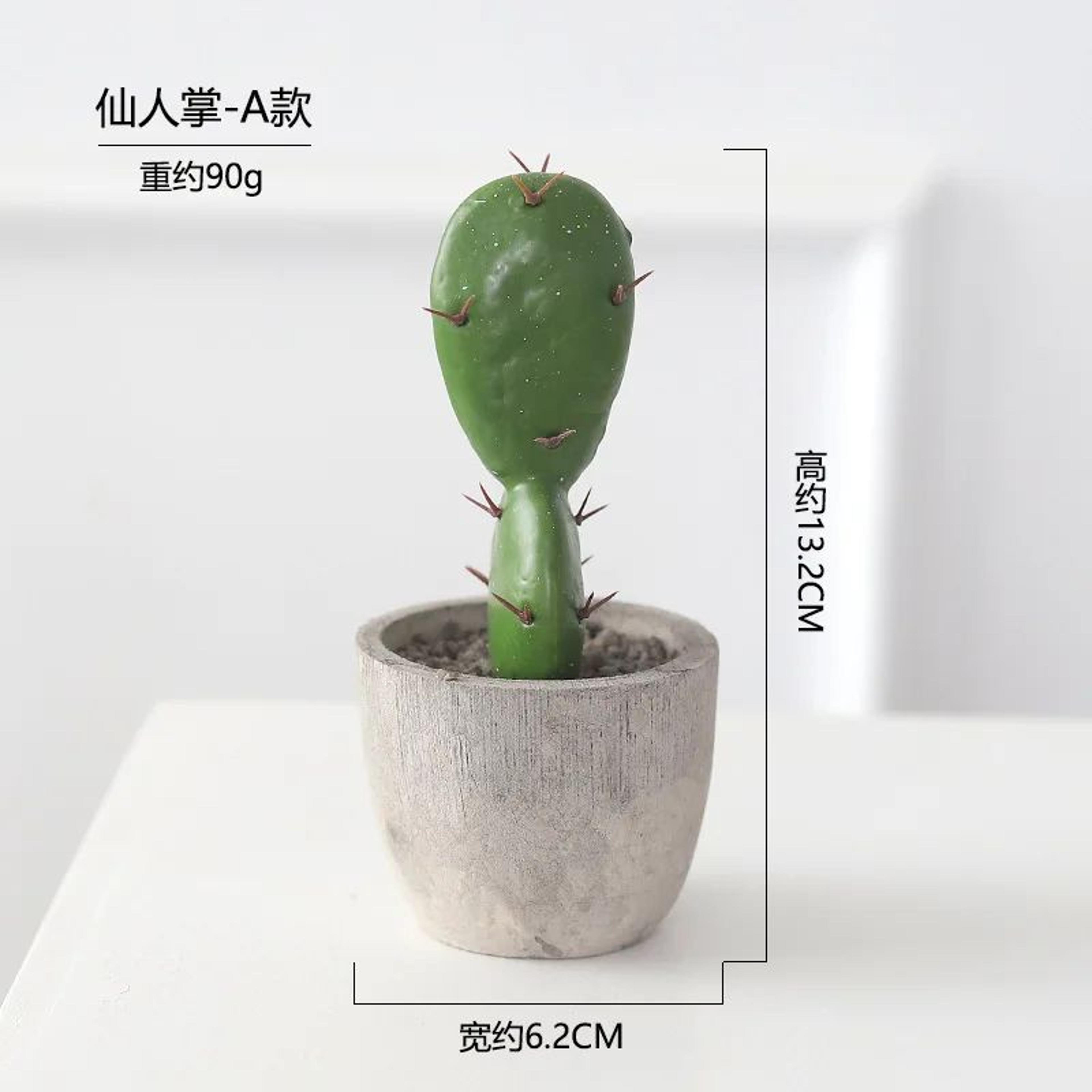 Artificial Cactus Ball Potted Plant Decor 8