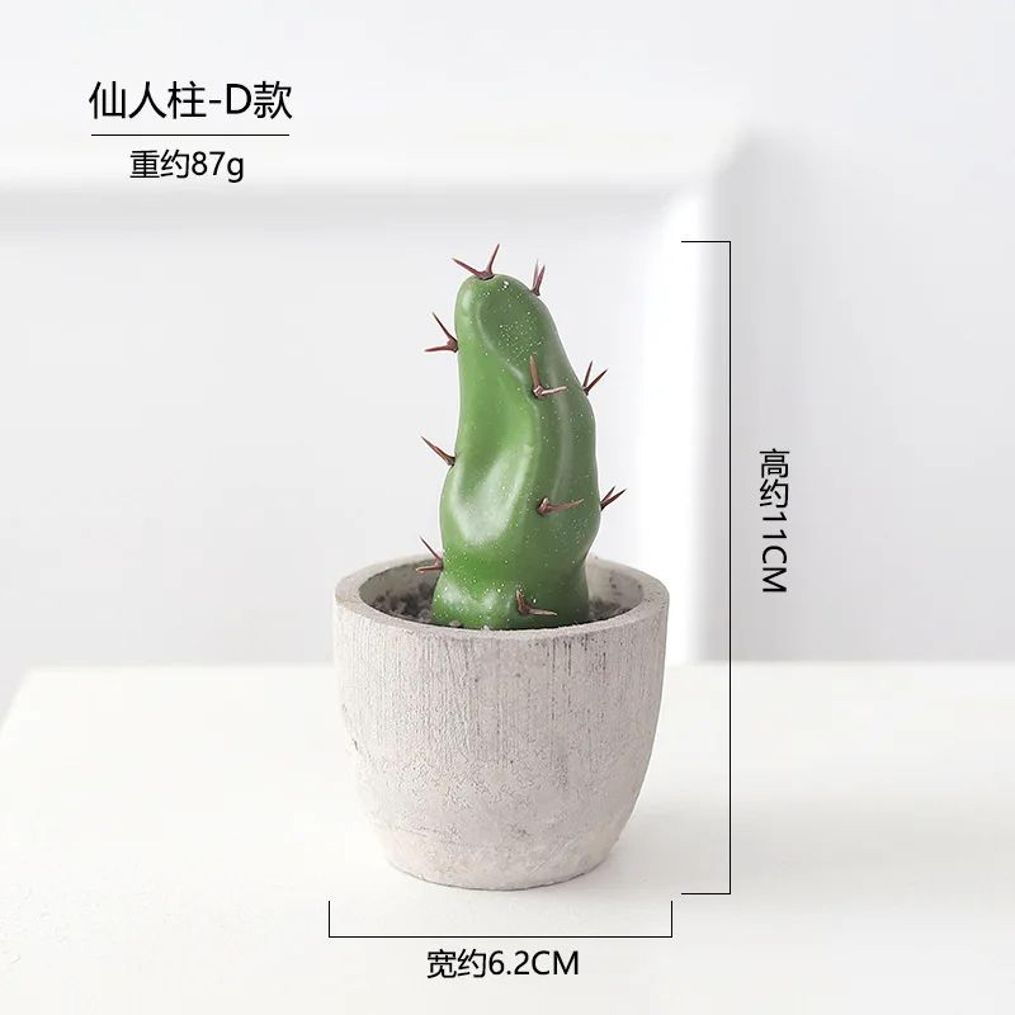 Artificial Cactus Ball Potted Plant Decor 13