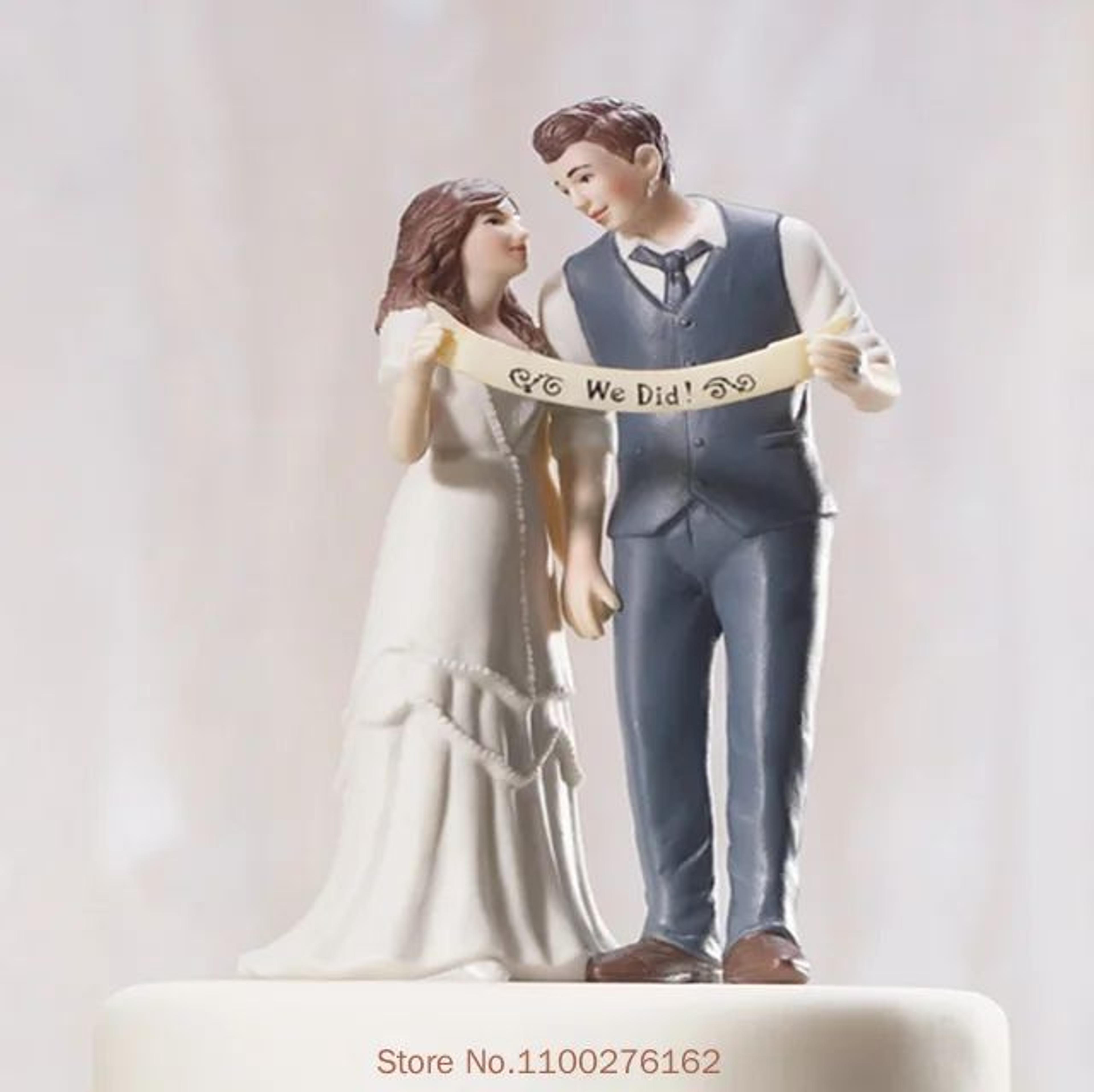 Romantic Bride And Groom Wedding Cake Topper 19