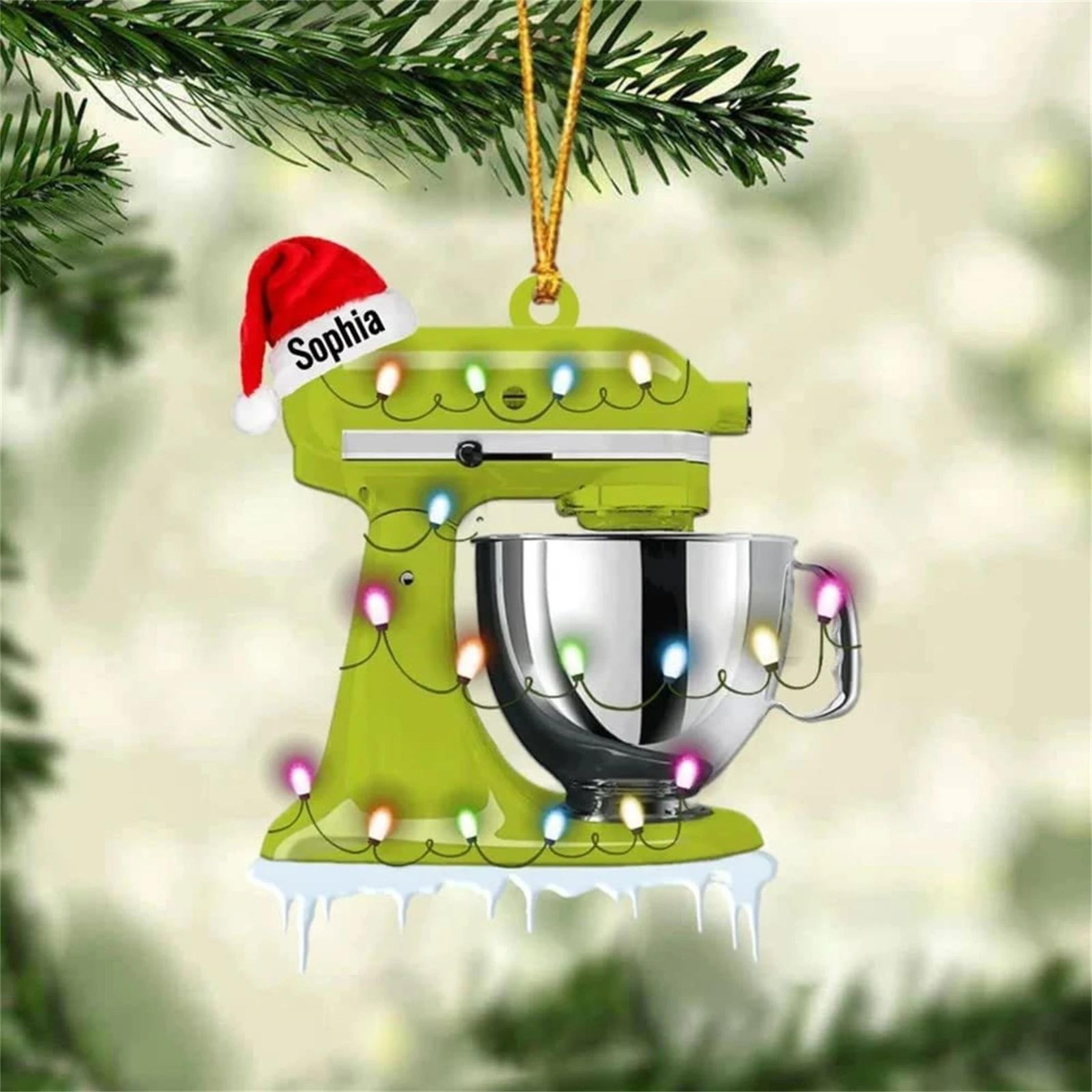 Christmas Kitchen Mixer Hanging Ornament 9