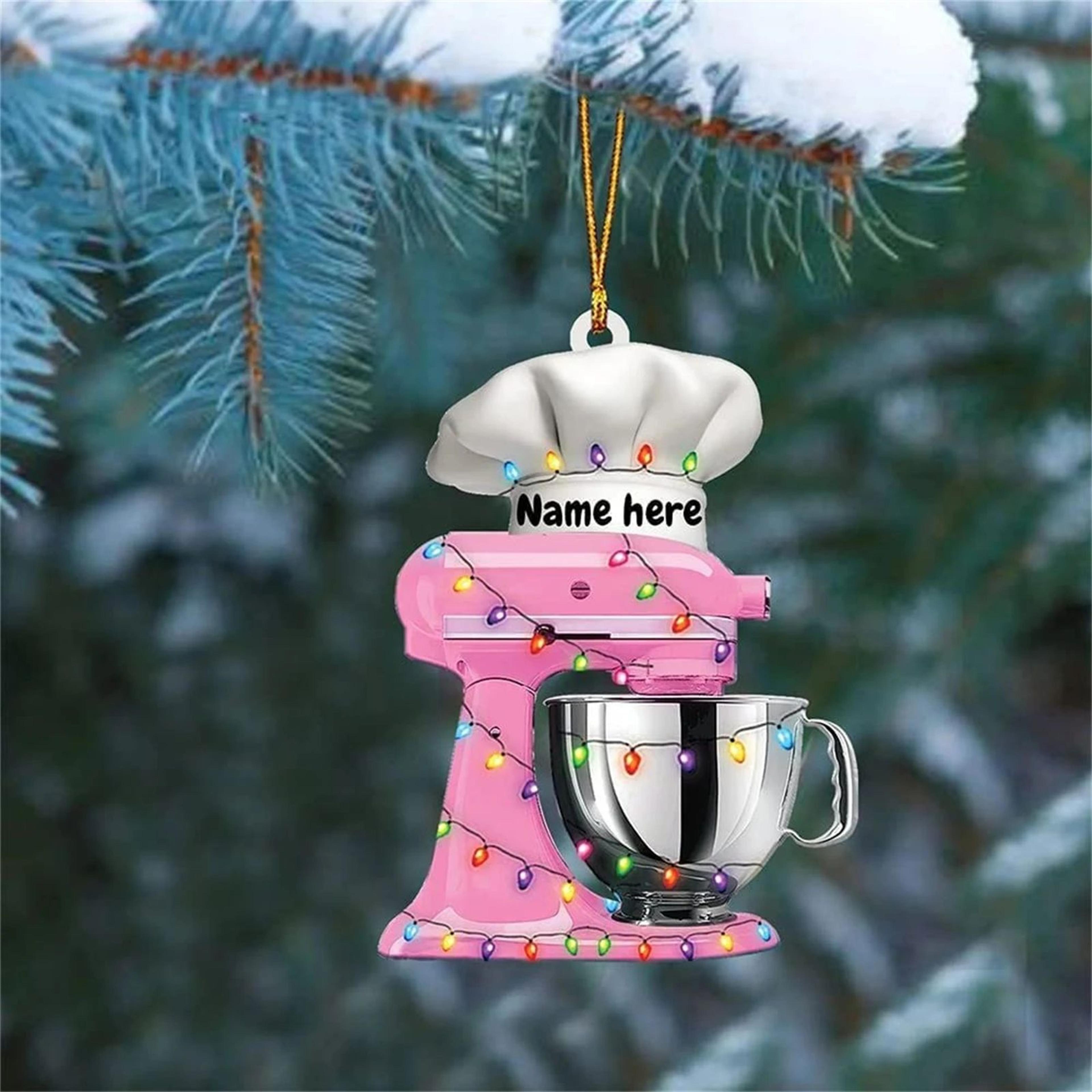 Christmas Kitchen Mixer Hanging Ornament 10