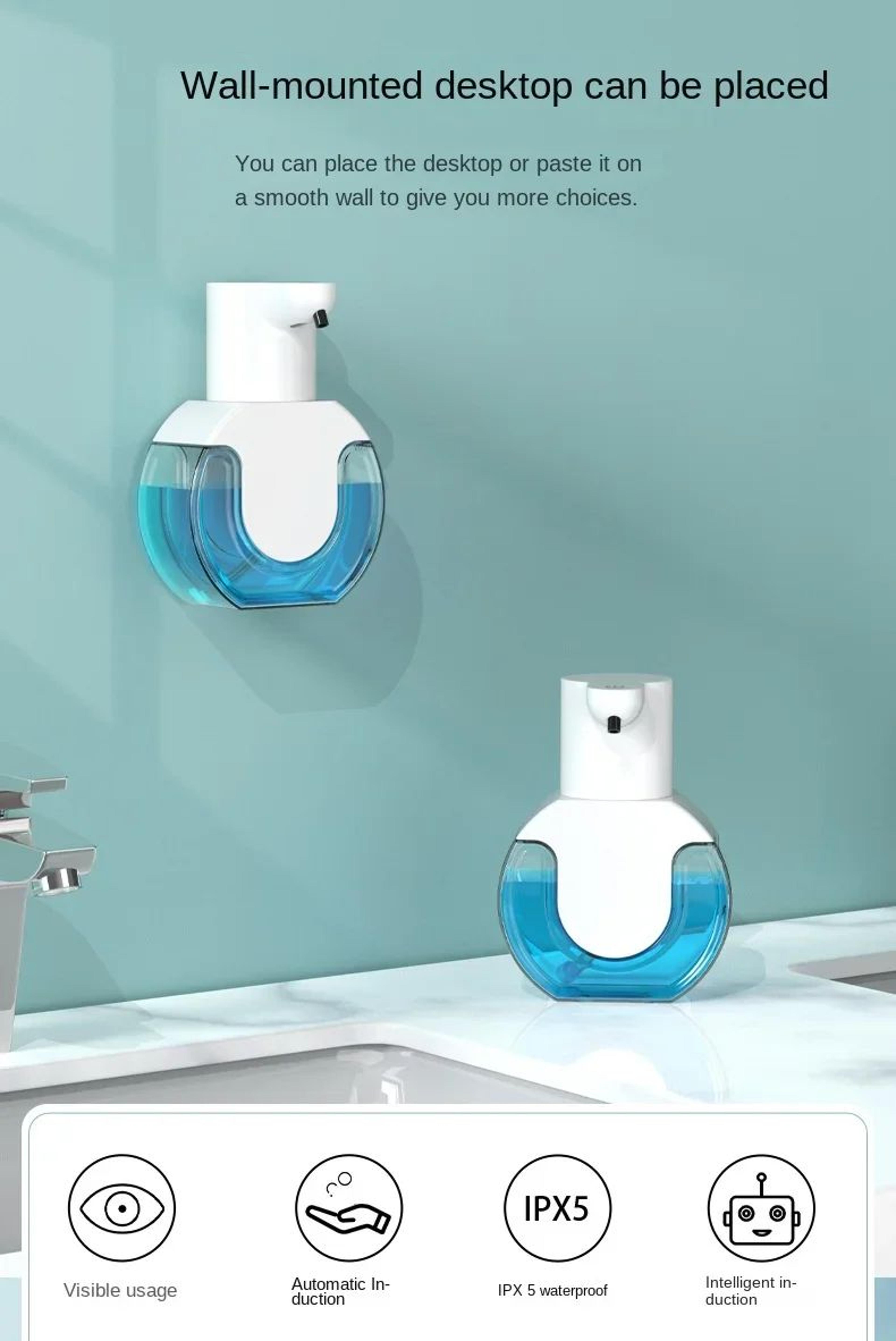 420ml Touchless Smart Motion Sensor Soap Dispenser 6