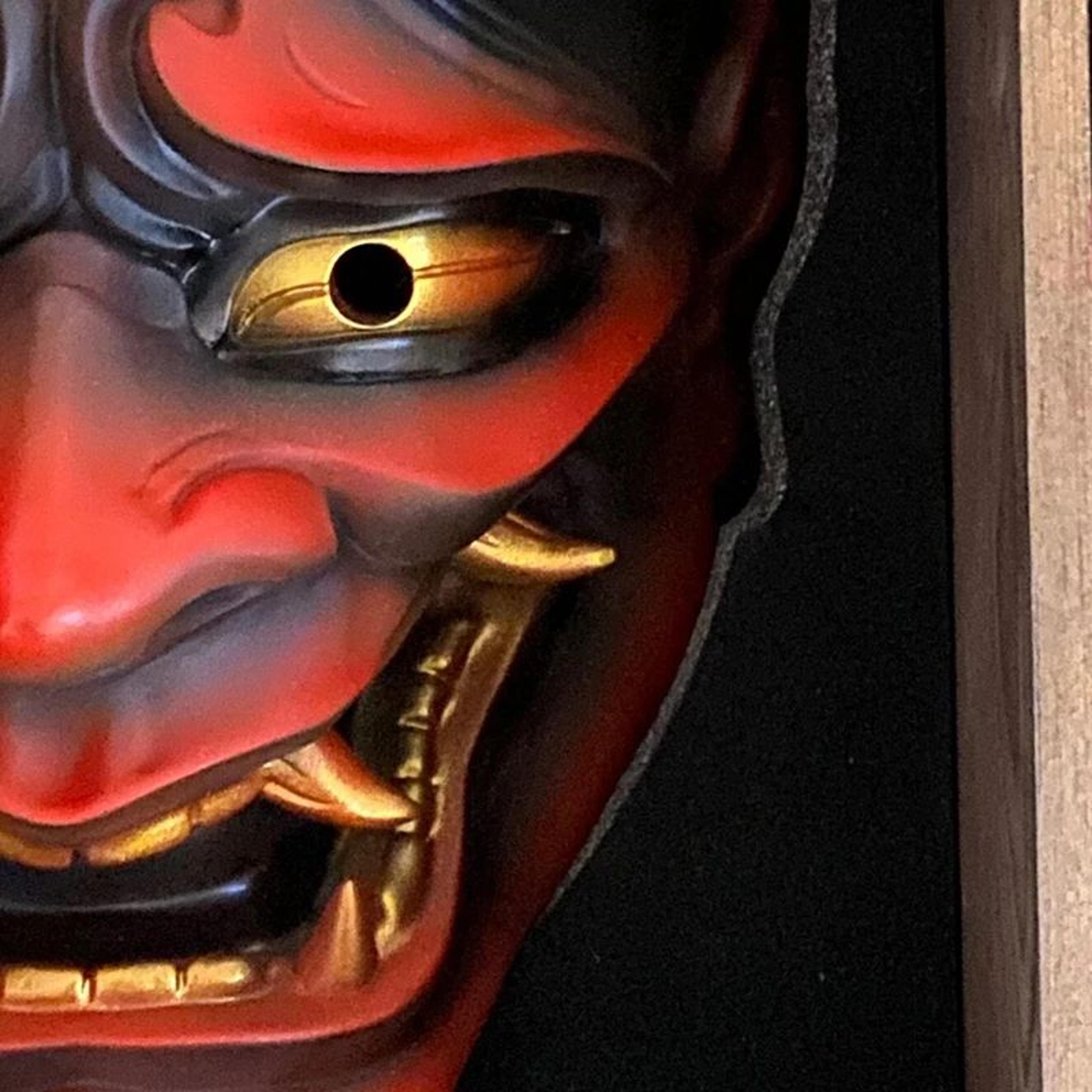 Samurai Oni Latex Halloween Cosplay Mask 4