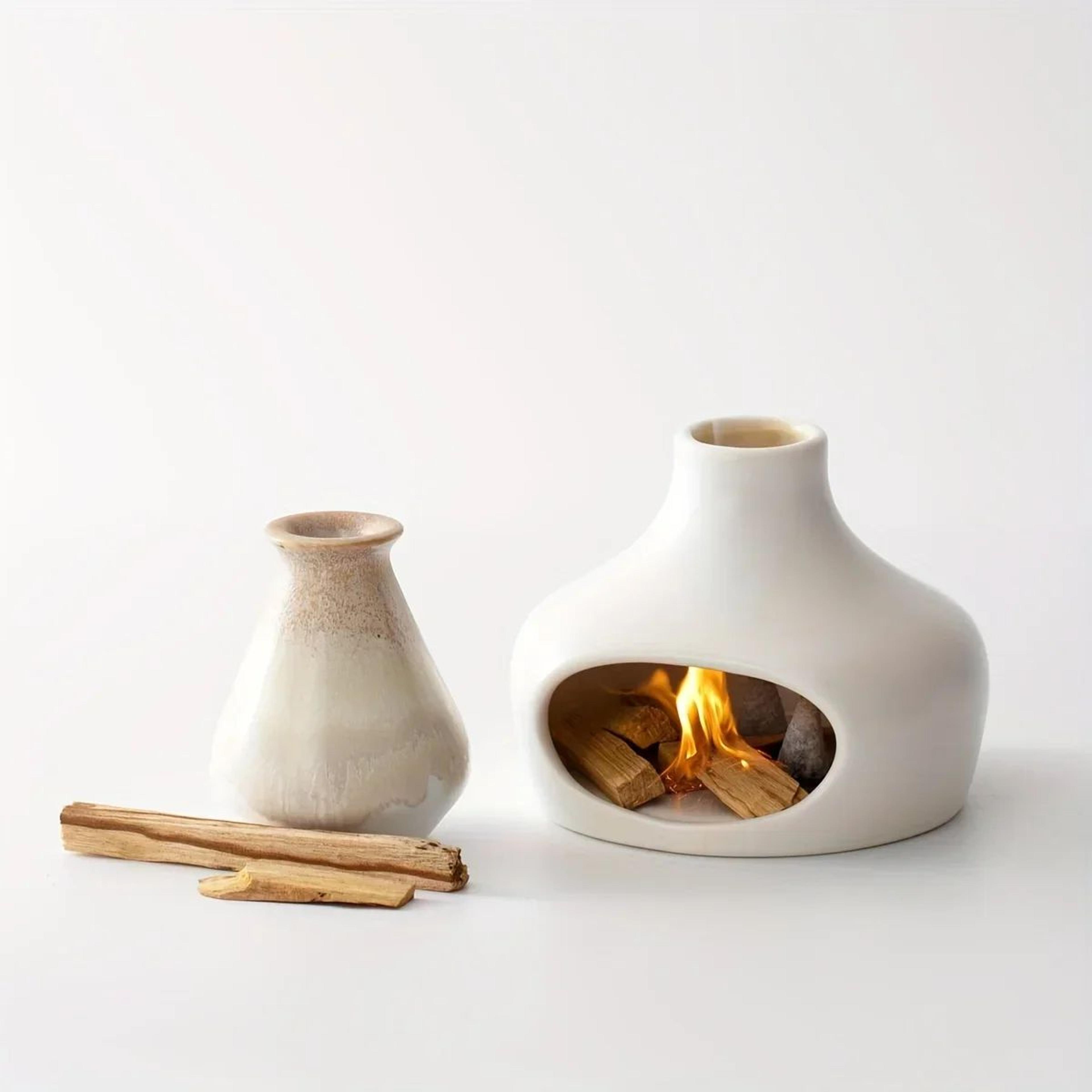 Elegant Ceramic Sage And Palo Santo Burner 1