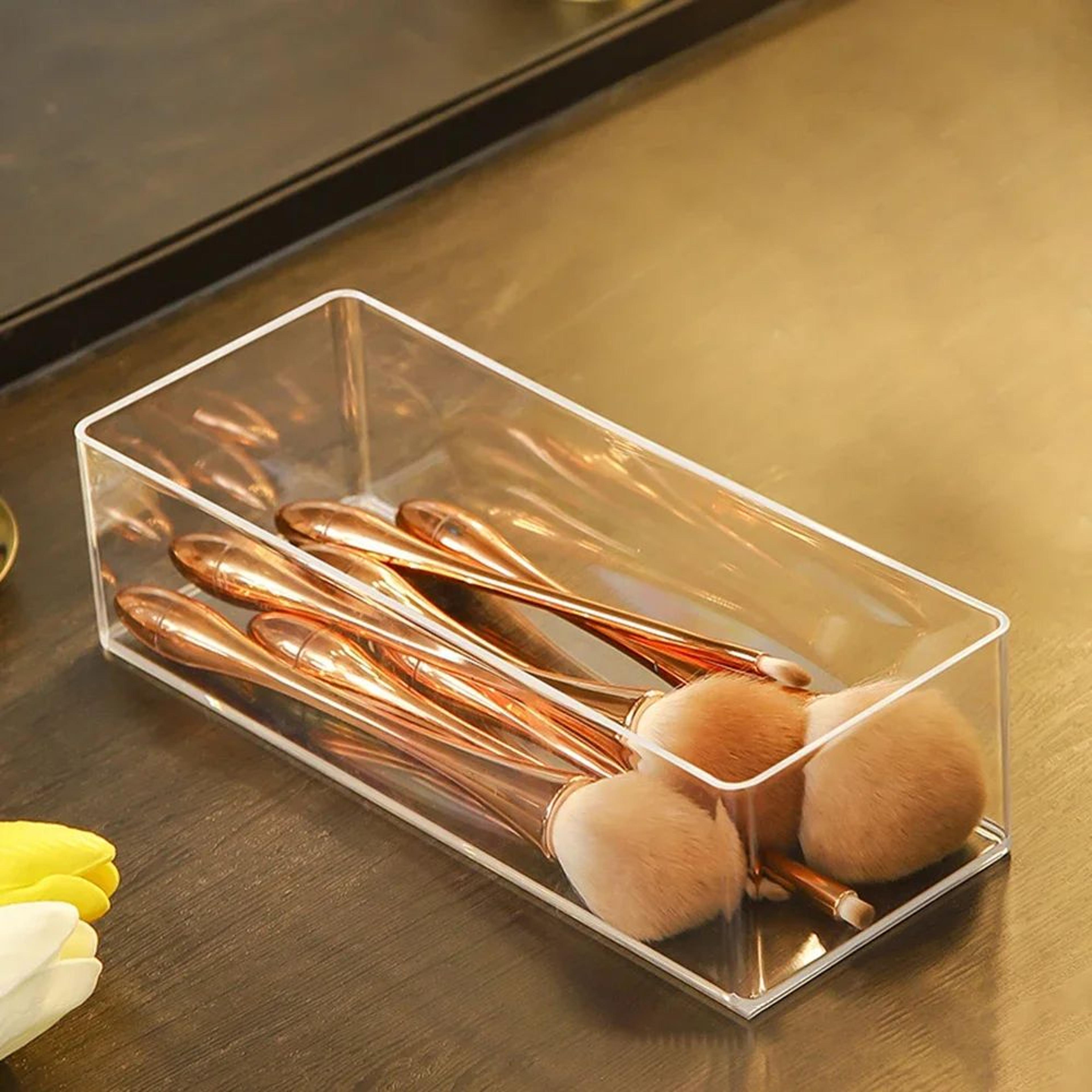 Clear Acrylic Layered Makeup Storage Organizer 6