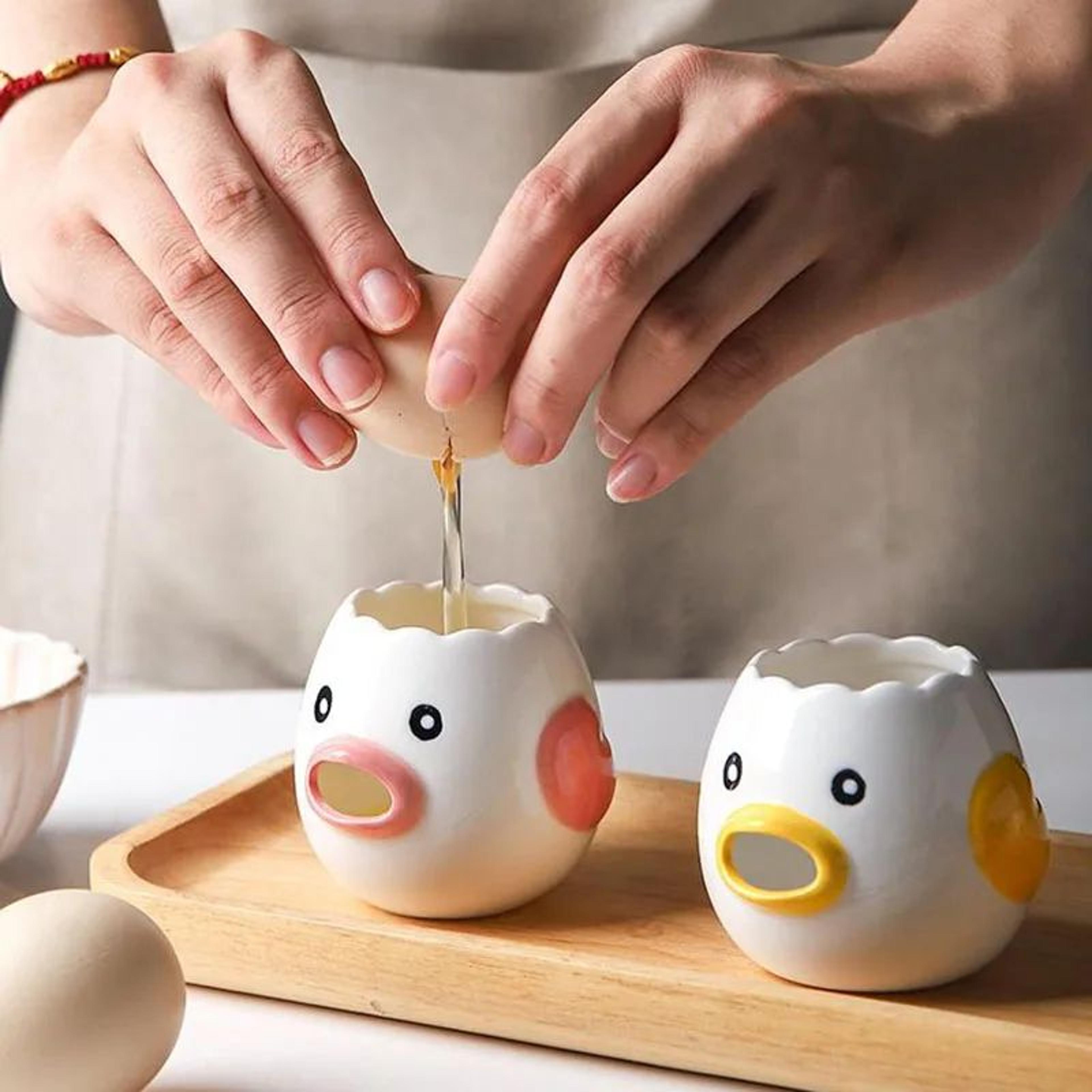 Cute Chicken Ceramic Egg White Separator 3