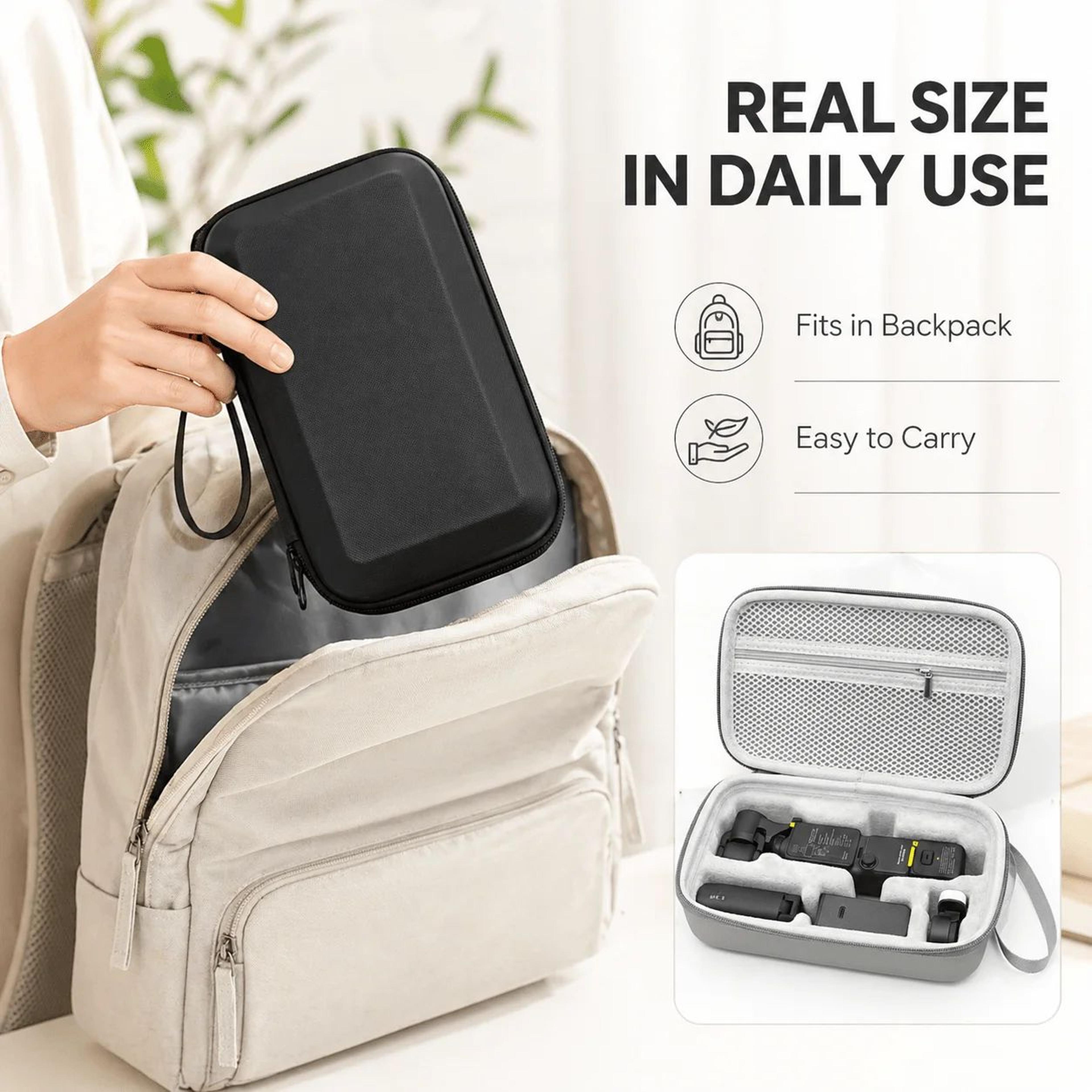 Compact PU Leather Carrying Case For DJI Osmo Pocket 4 2