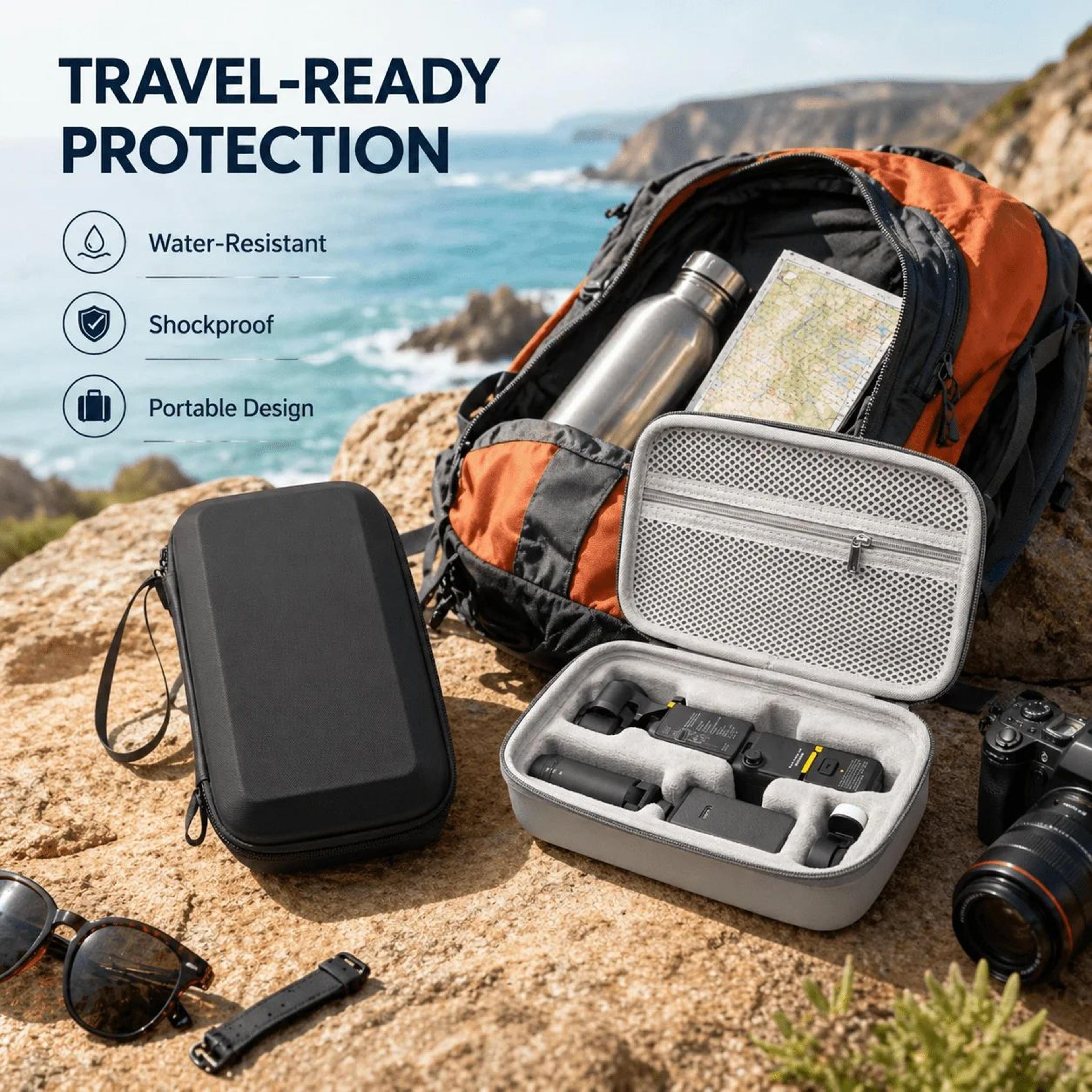Compact PU Leather Carrying Case For DJI Osmo Pocket 4 1