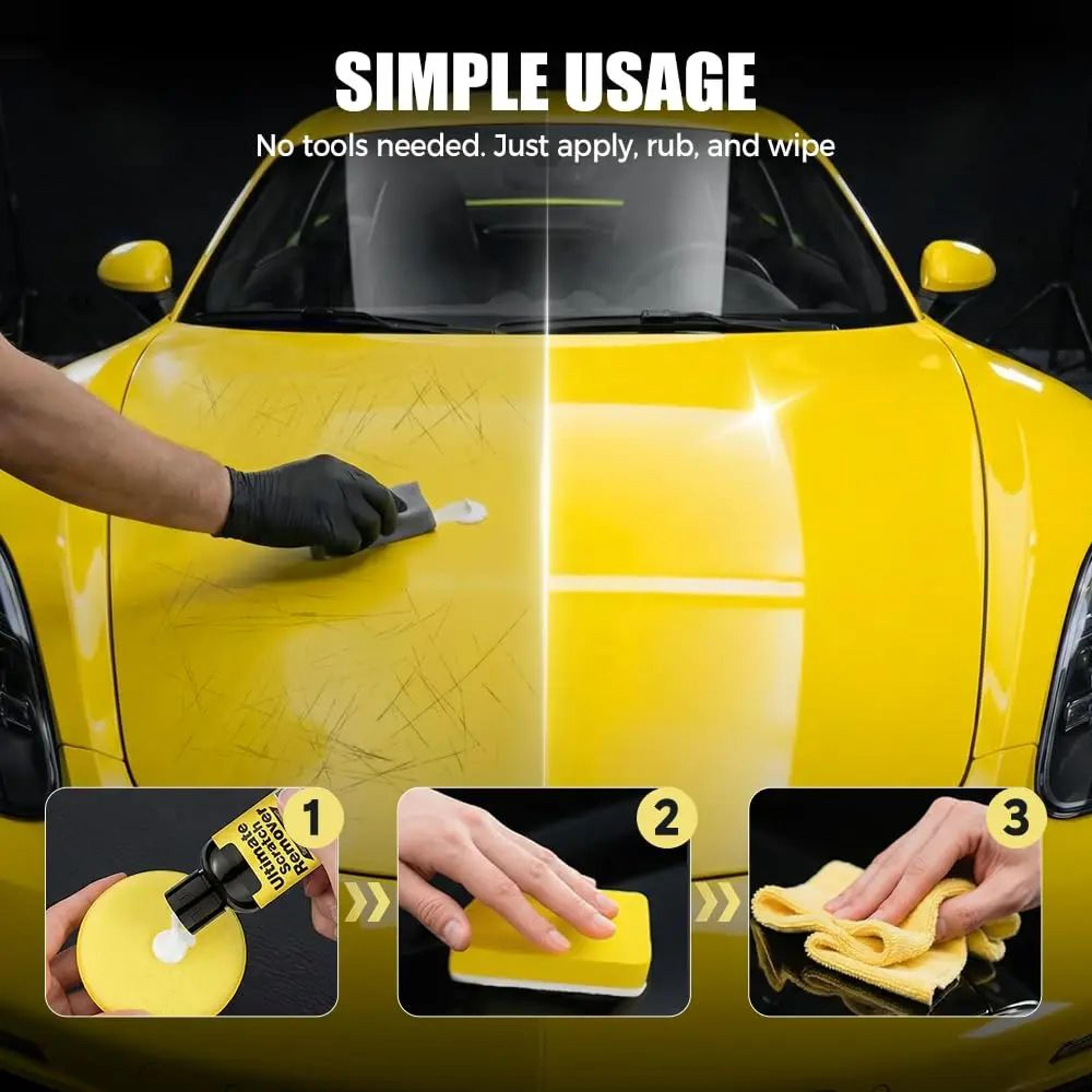 Car Paint Scratch Remover Wax Kit With Application Sponge 3