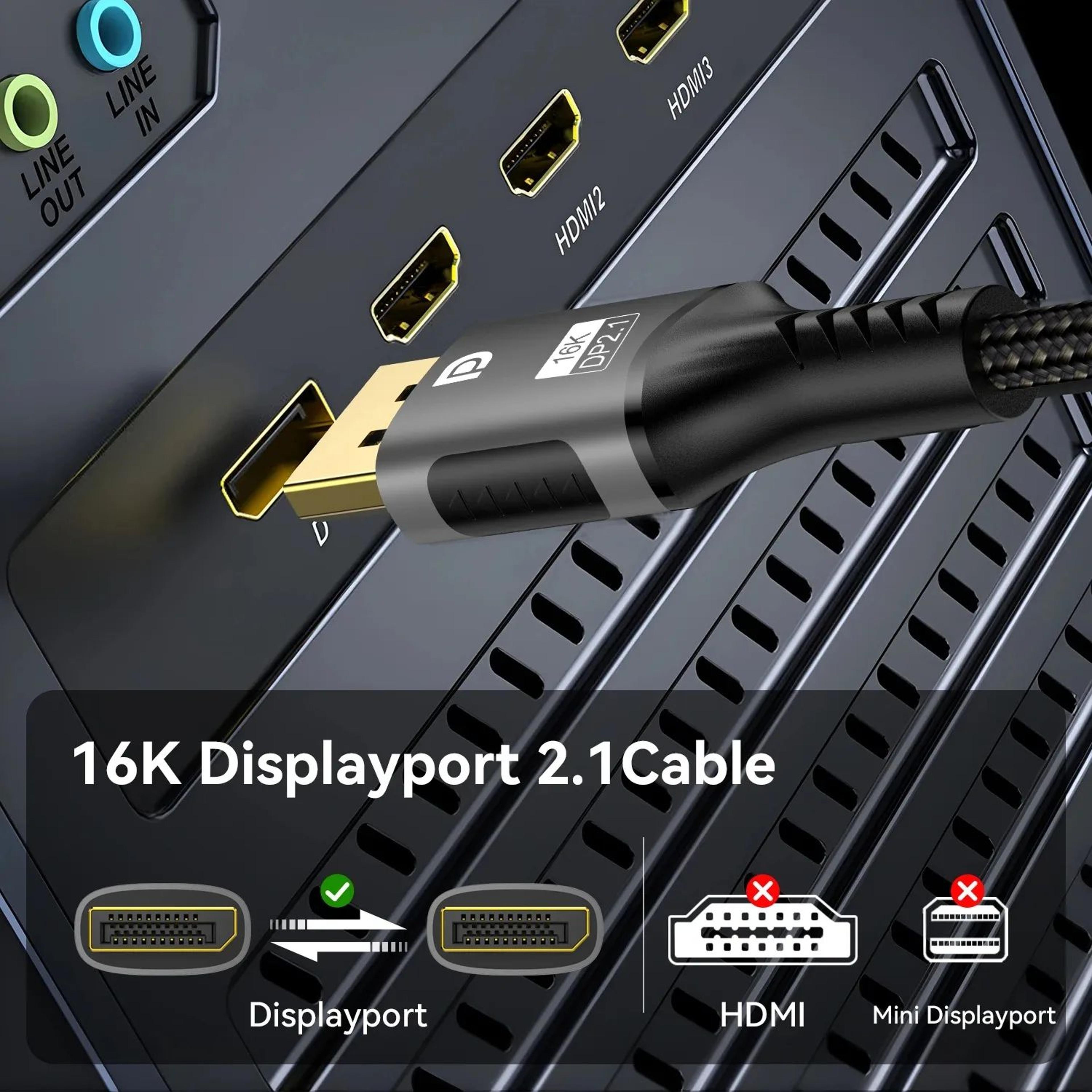 16K DisplayPort 21 High Speed Gaming Cable 2
