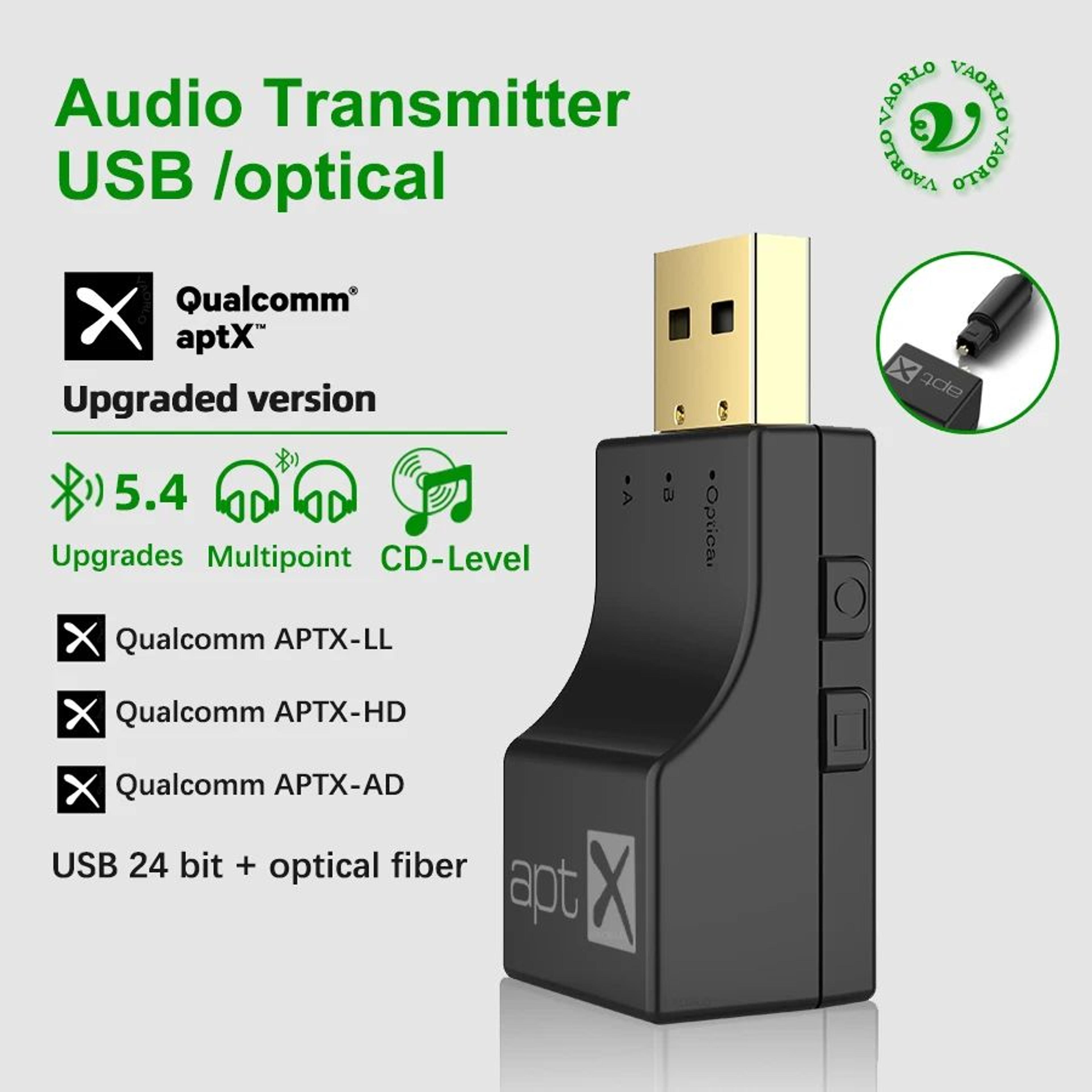 HiFi Bluetooth Audio Transmitter With AptX Support 1