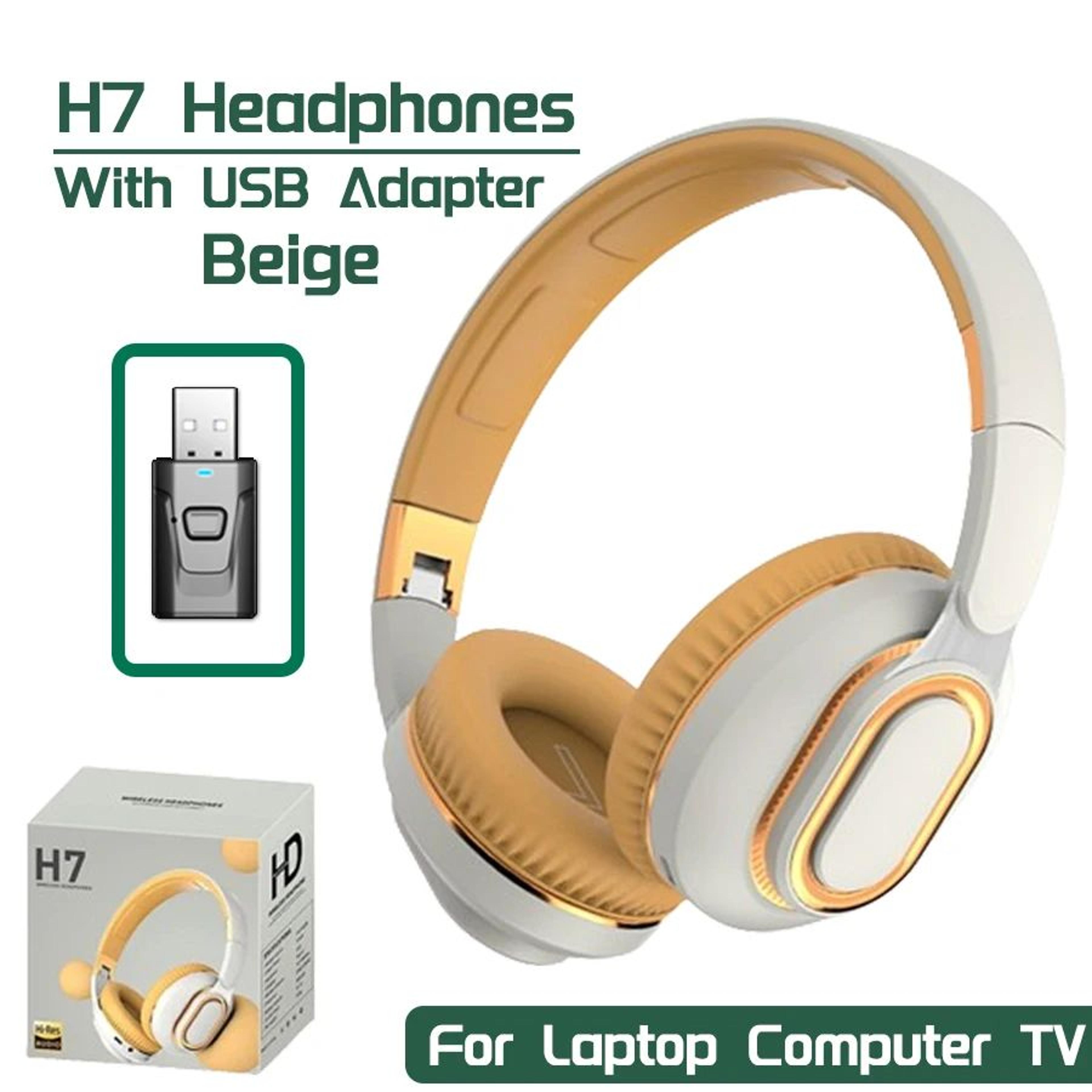 H7 Wireless Bluetooth TV Headphones With USB Adapter 7