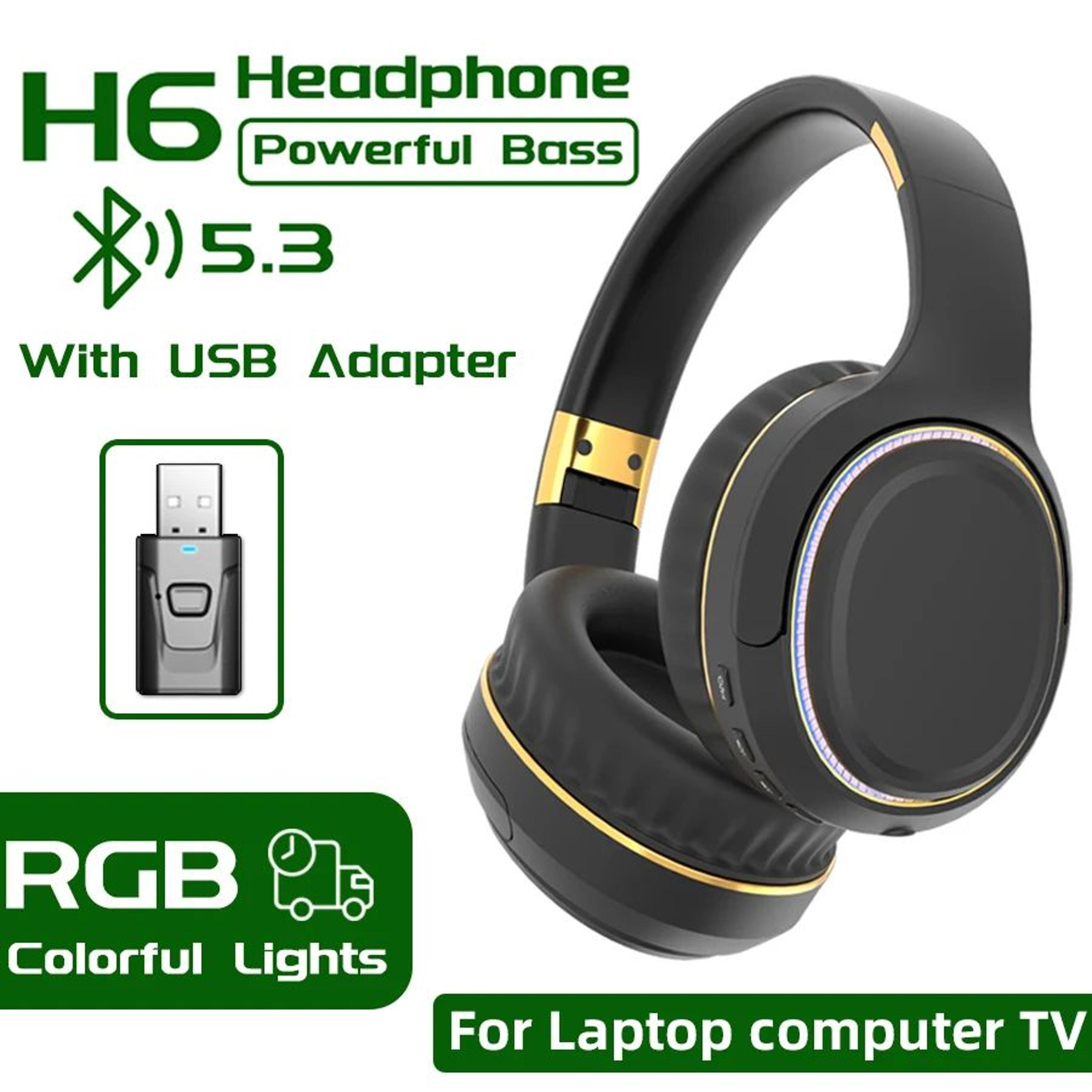 H7 Wireless Bluetooth TV Headphones With USB Adapter 11