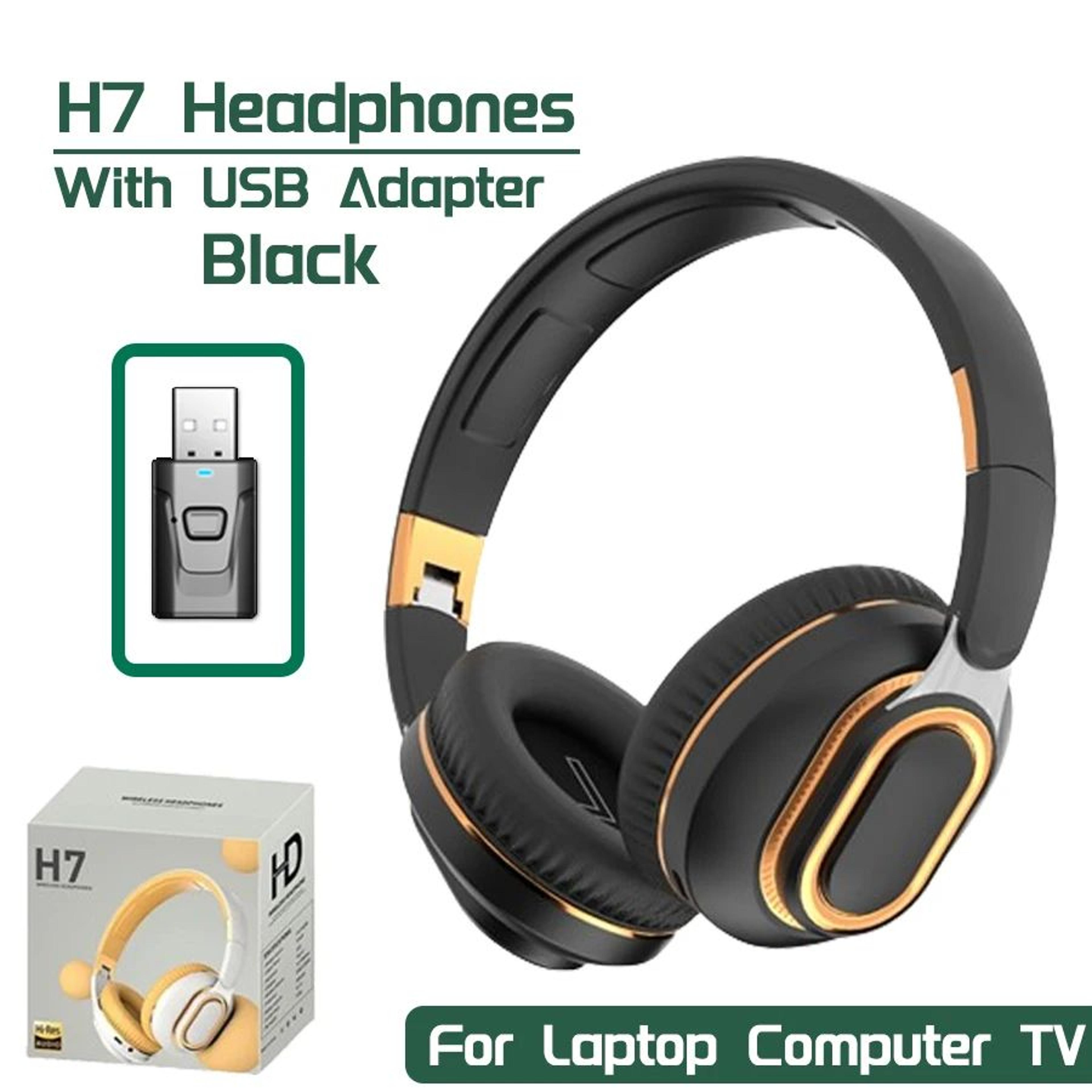 H7 Wireless Bluetooth TV Headphones With USB Adapter 6