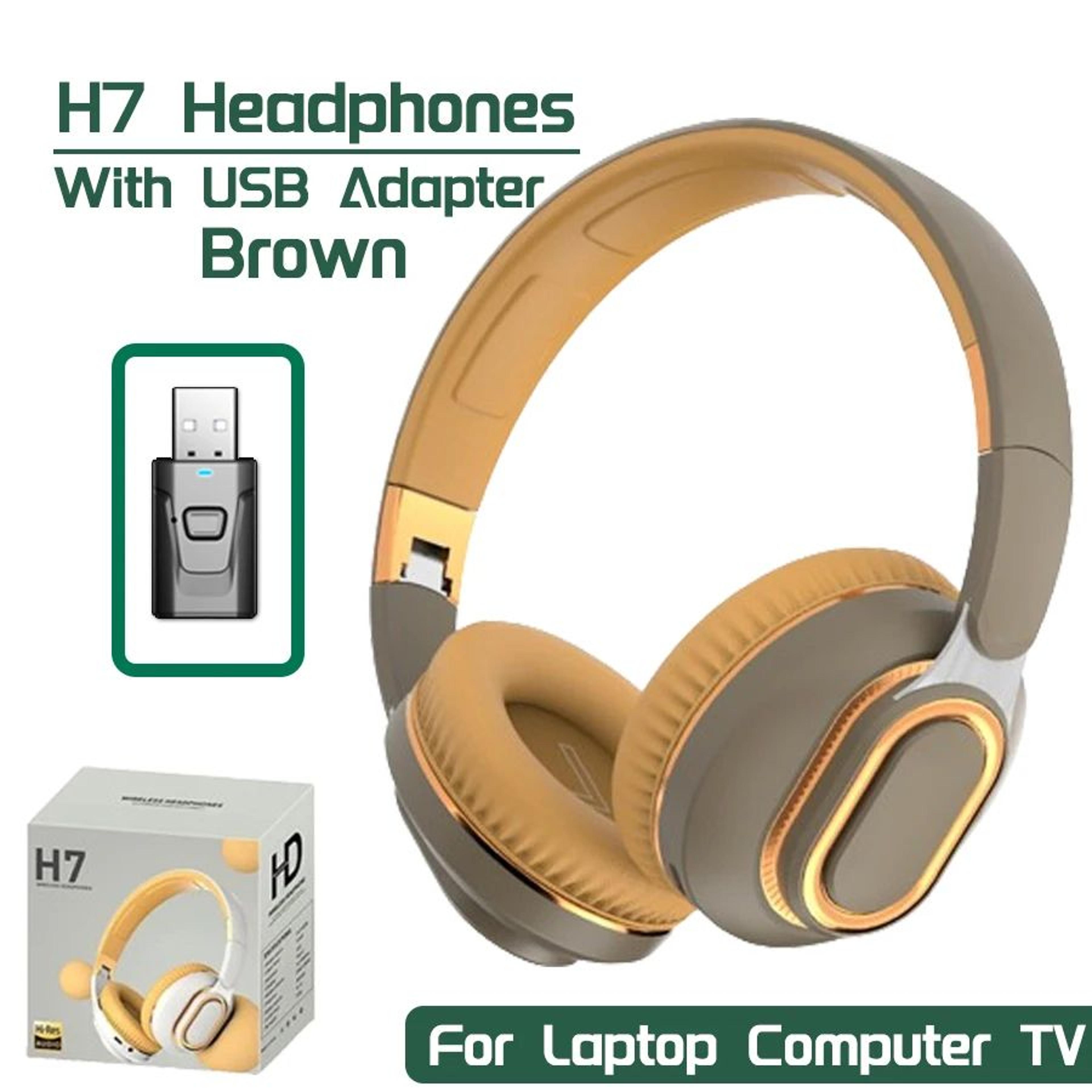 H7 Wireless Bluetooth TV Headphones With USB Adapter 9