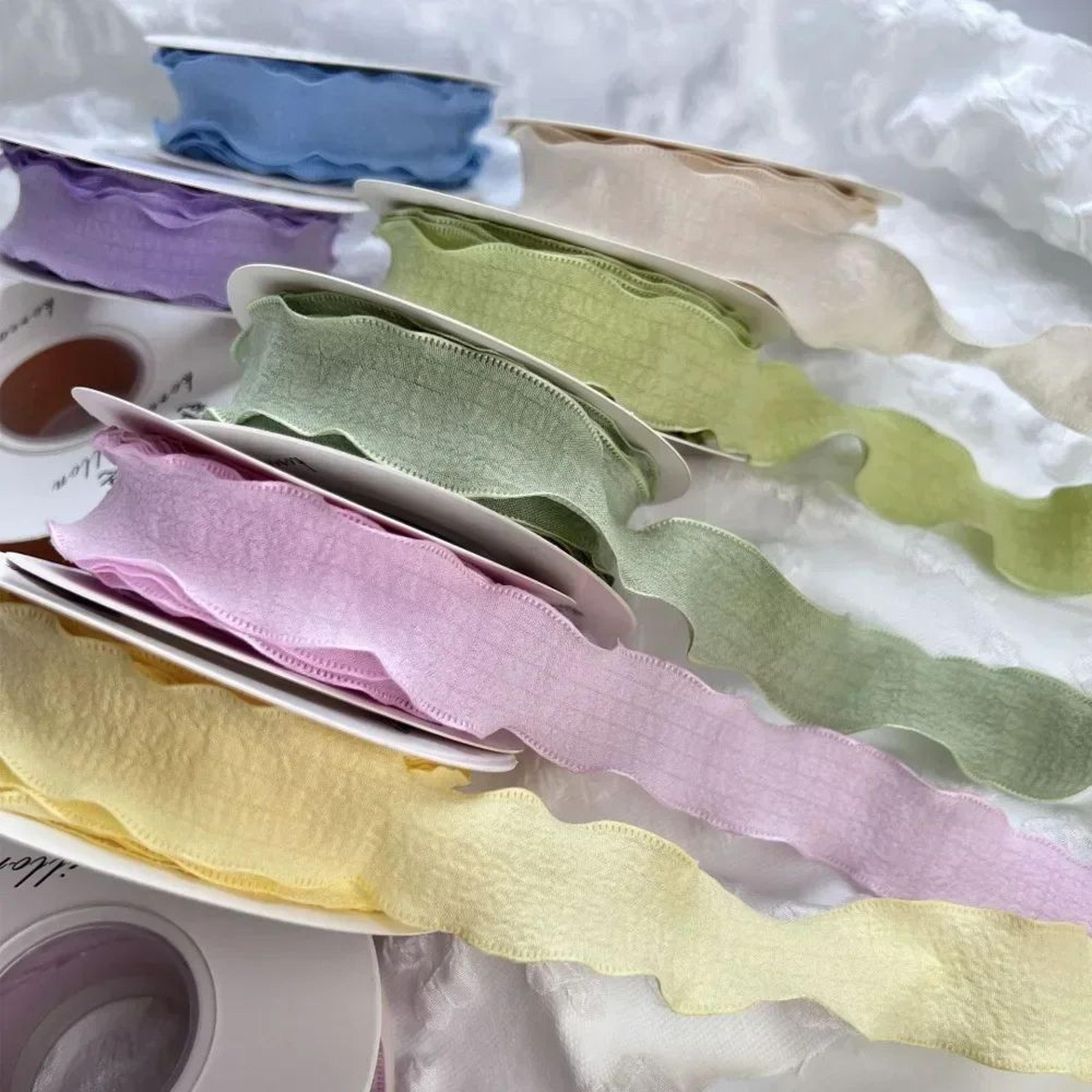 10 Yards Pleated Chiffon Fishtail Ribbon Trim 2