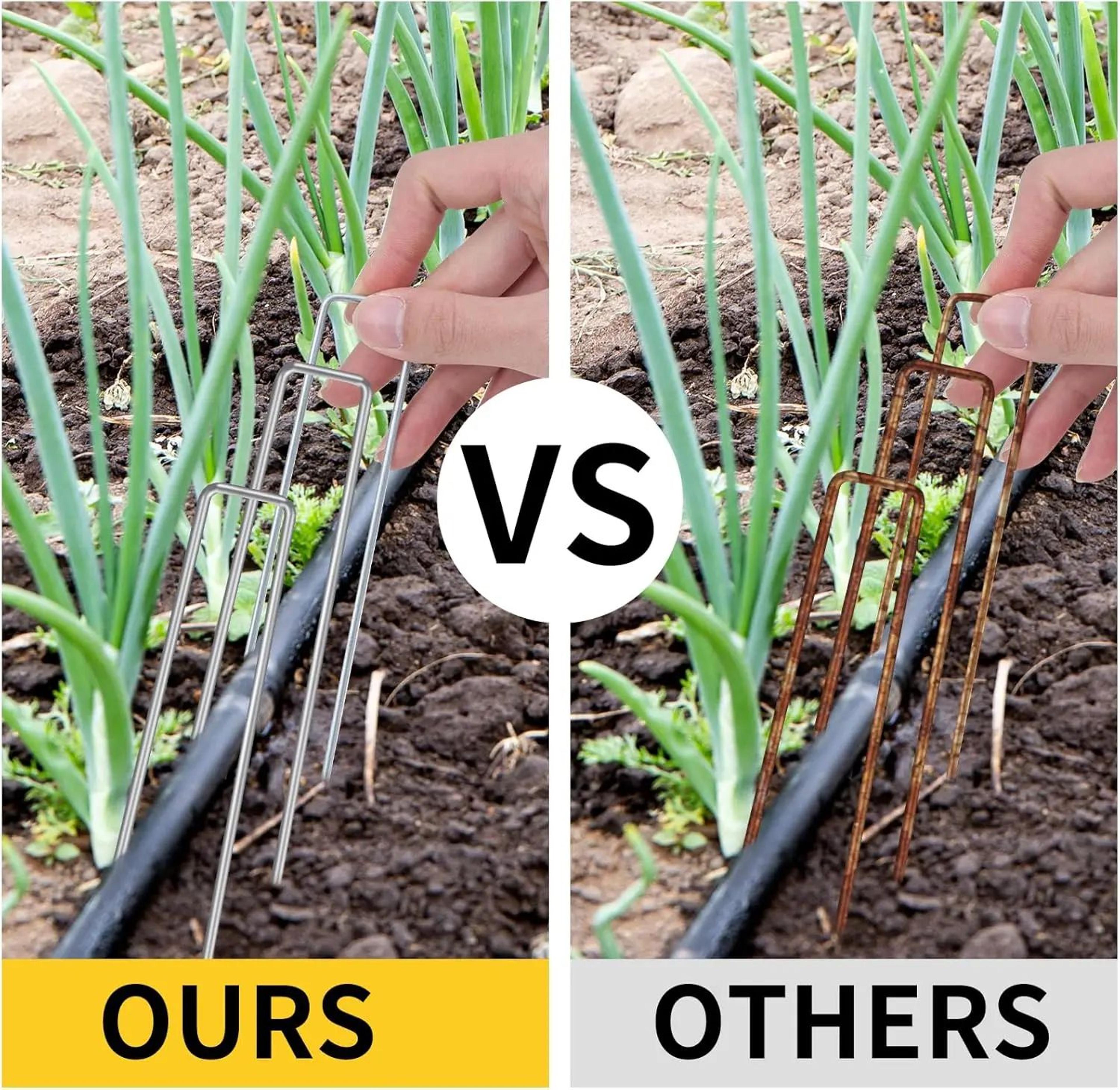 Heavy Duty U Shape Garden Staples For Landscape And Lawn Securing 4
