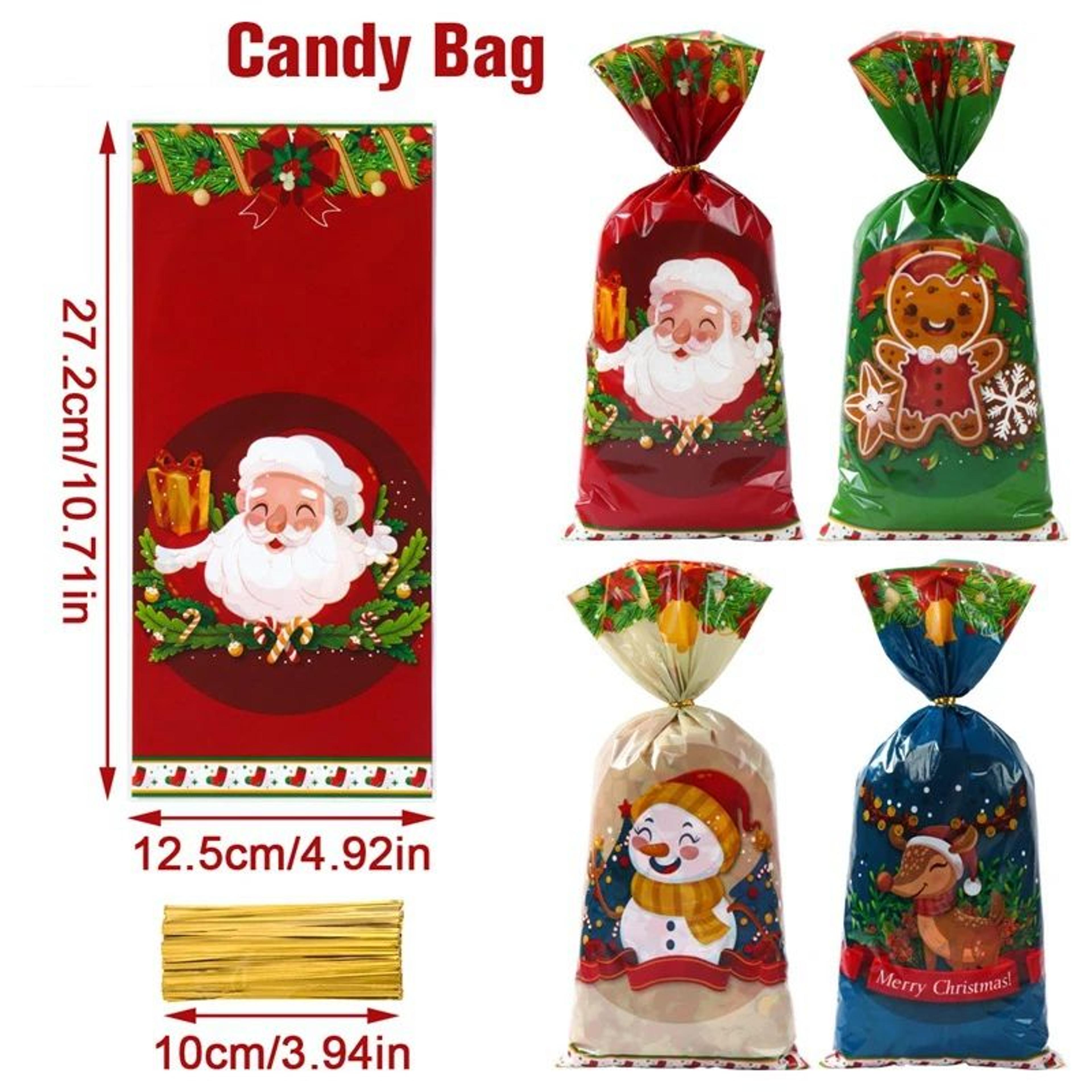 Christmas Candy Gift Bags Festive Holiday Treat Packaging 6