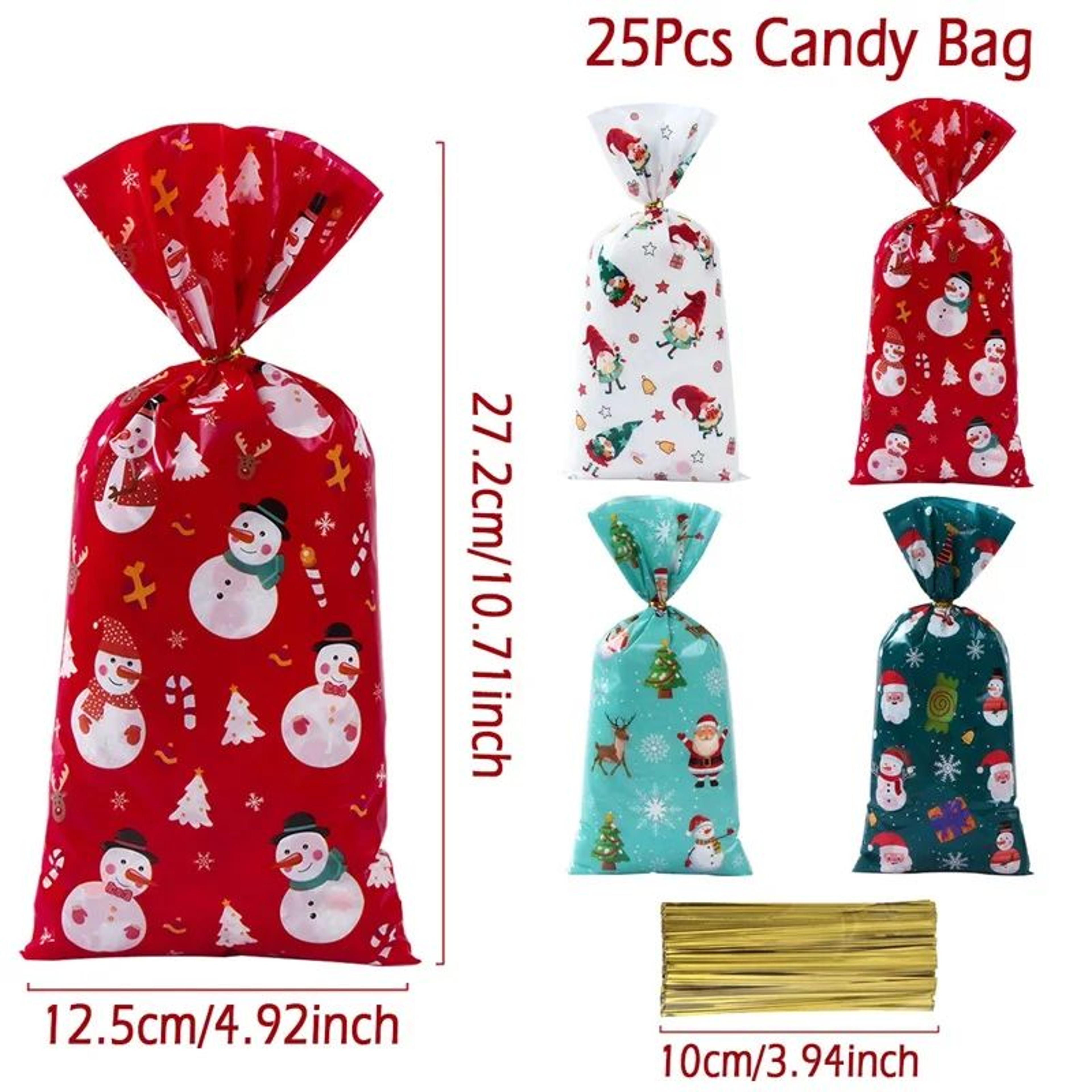 Christmas Candy Gift Bags Festive Holiday Treat Packaging 7