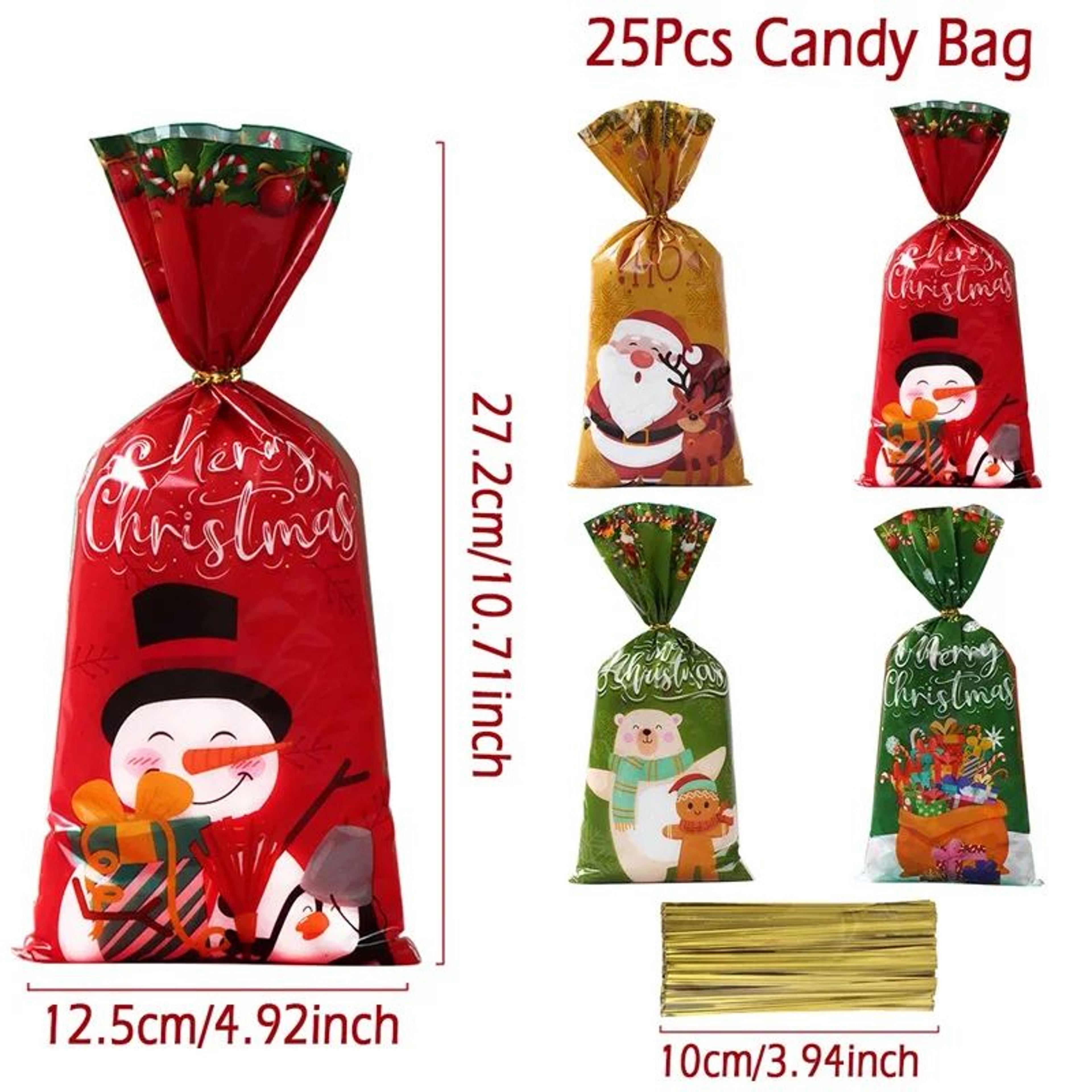 Christmas Candy Gift Bags Festive Holiday Treat Packaging 10