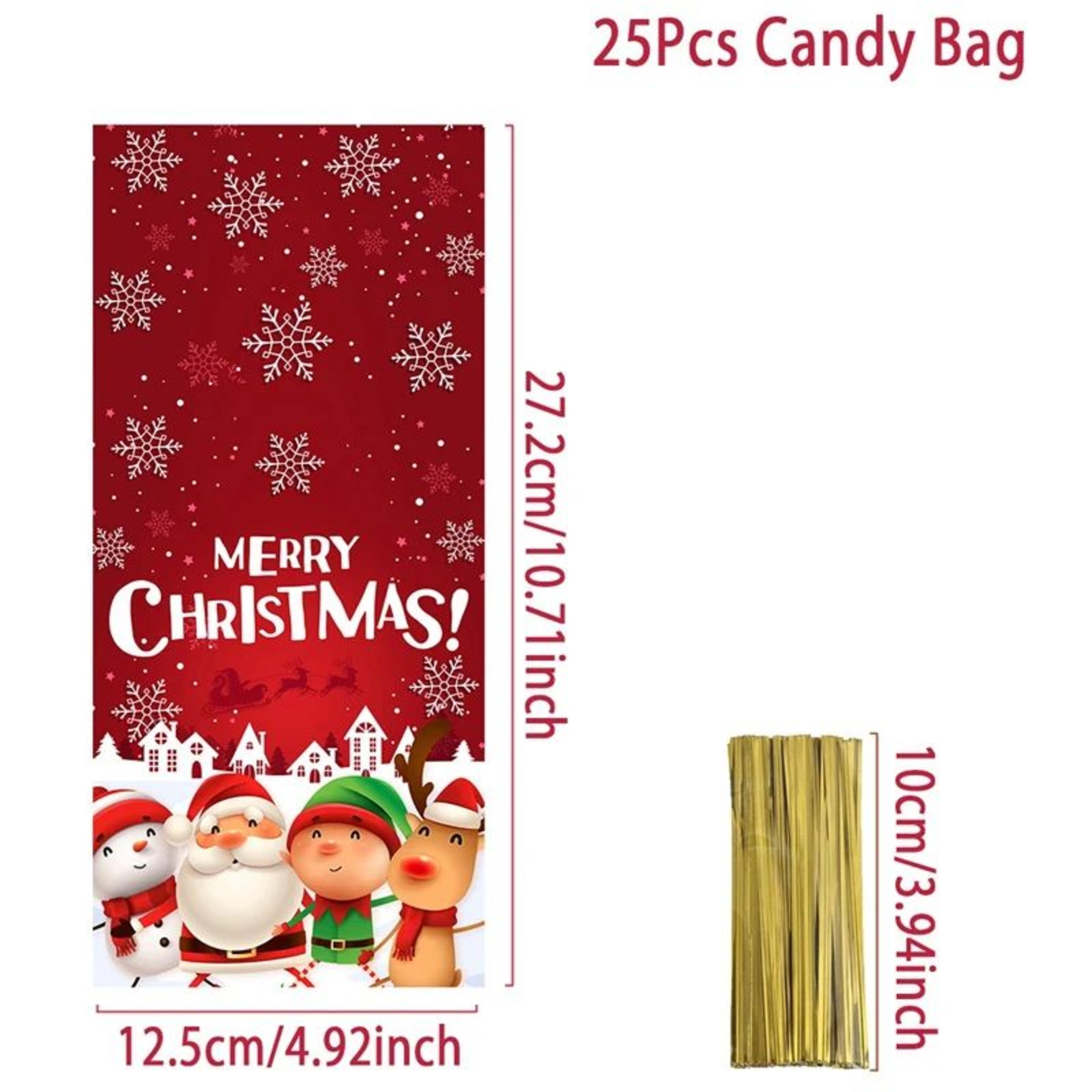 Christmas Candy Gift Bags Festive Holiday Treat Packaging 13