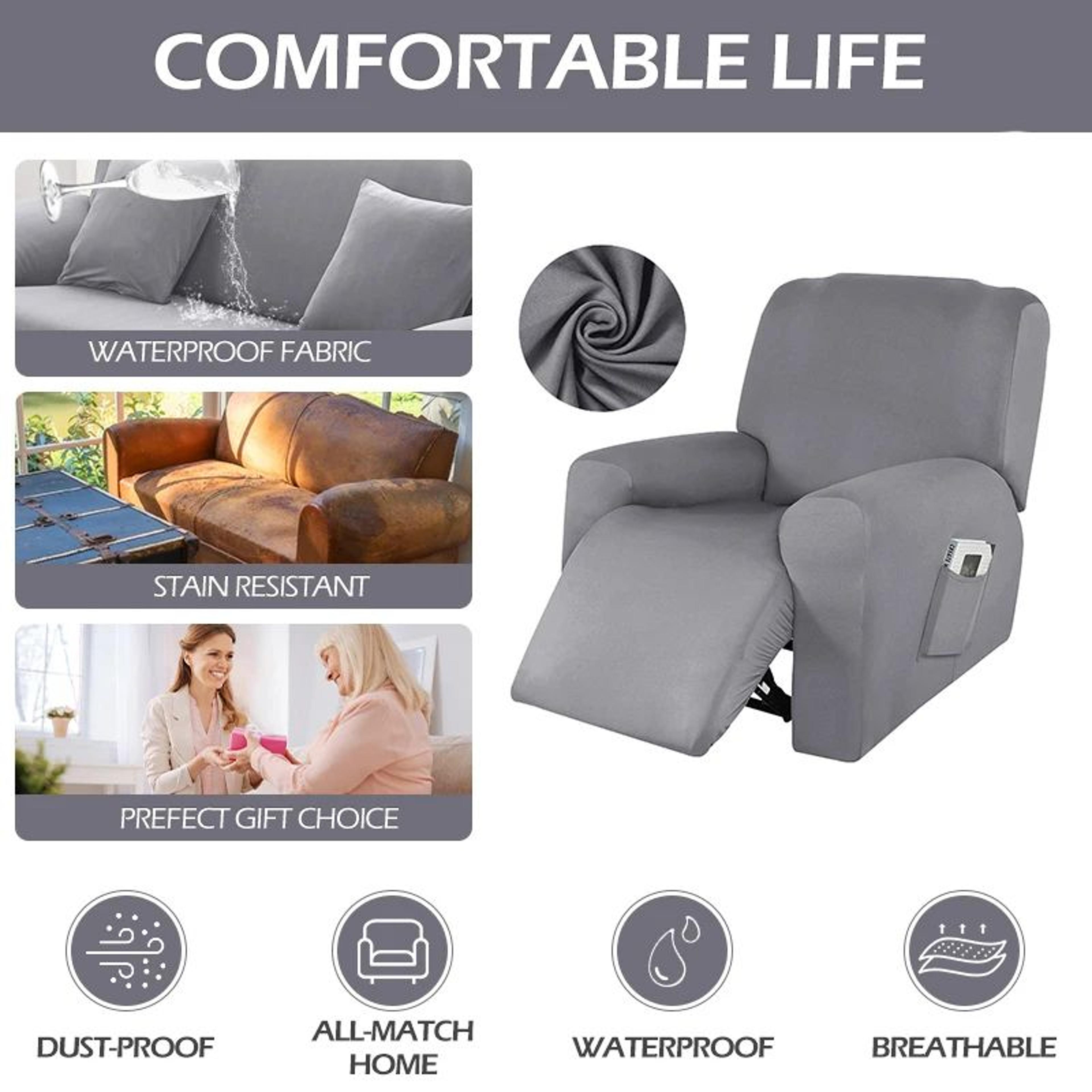 Waterproof Non Slip Recliner Sofa Cover 4