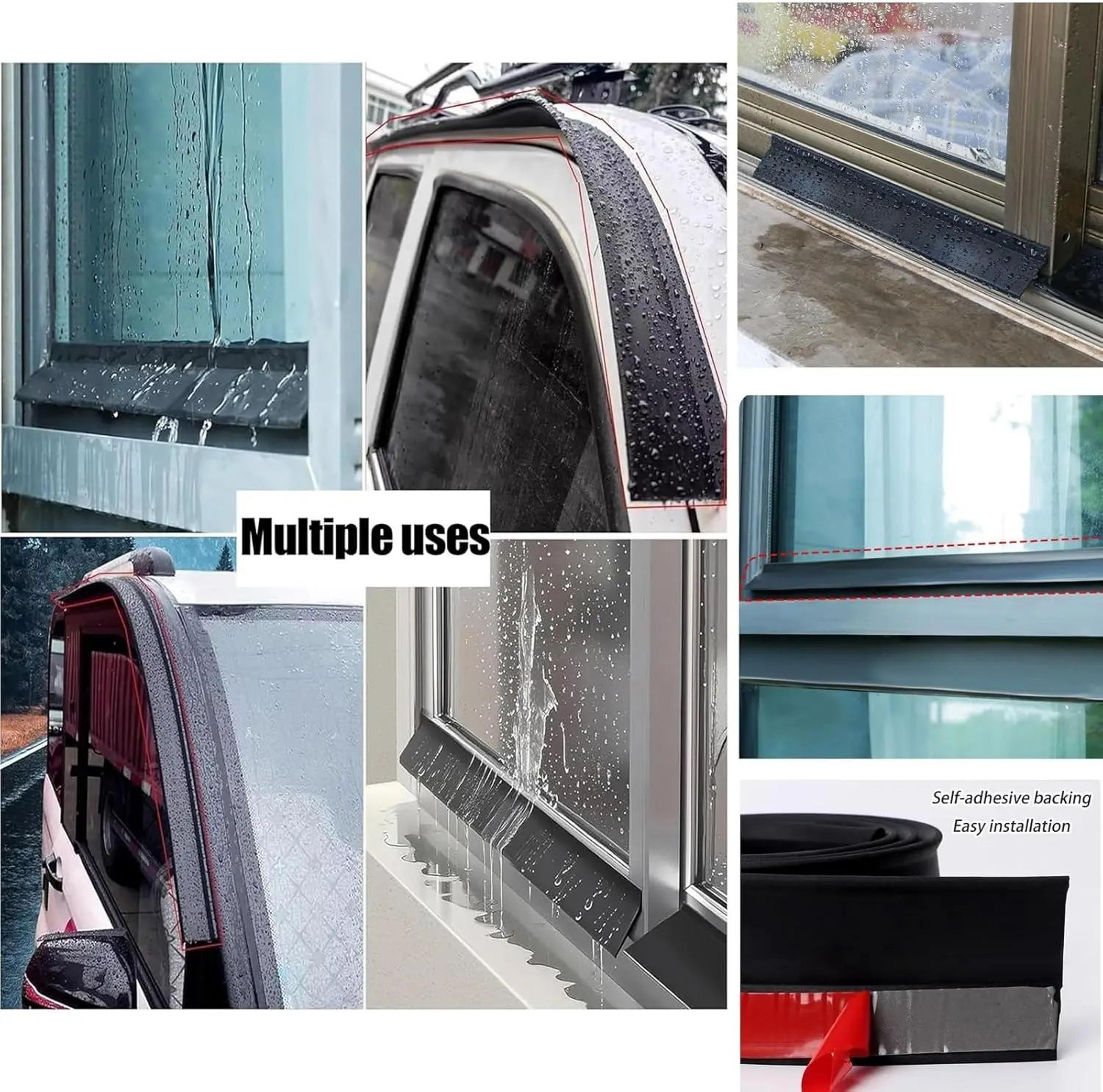 Aluminum Alloy Window Rain Water Deflector Bar 4