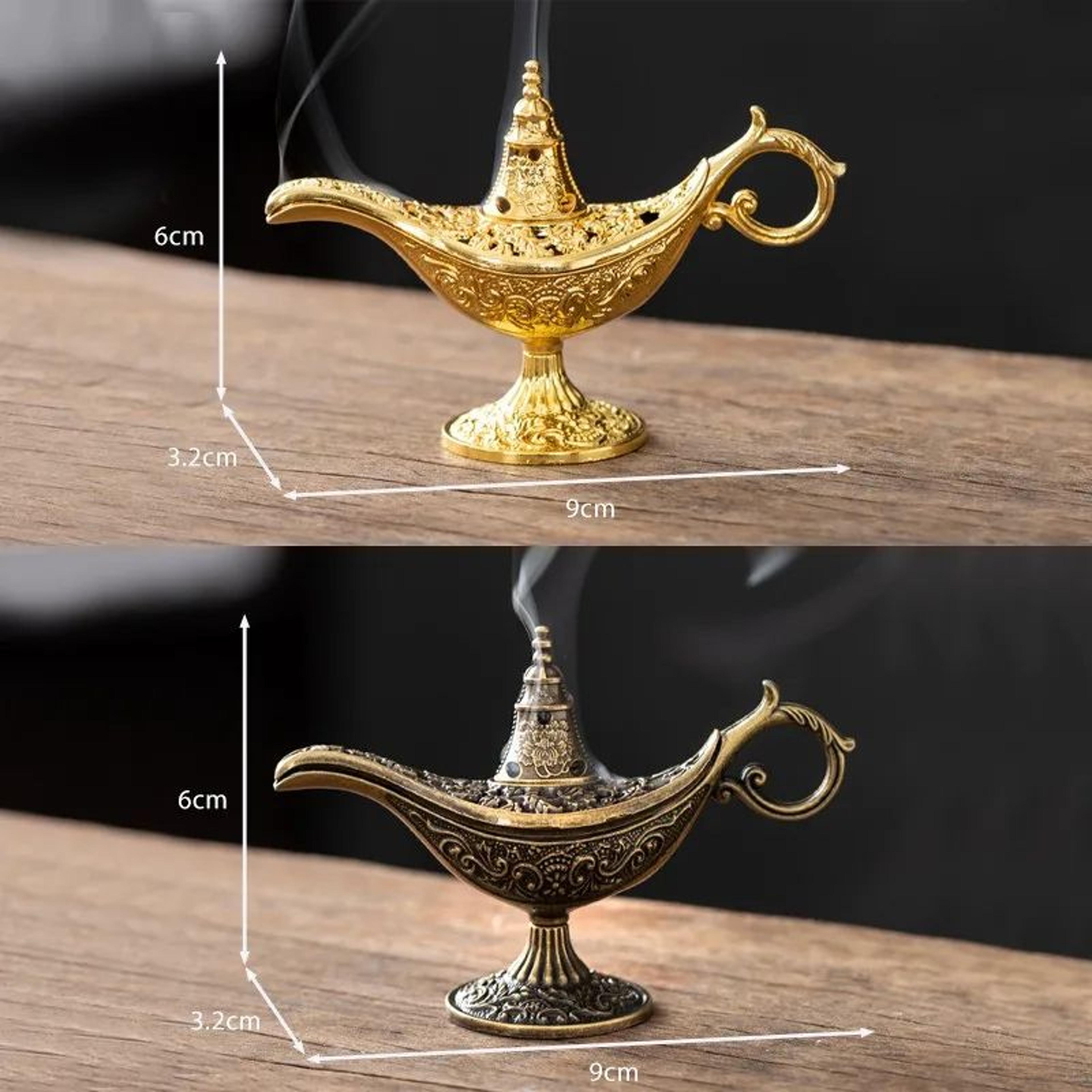 Antique Aladdin Lamp Metal Incense Burner 1