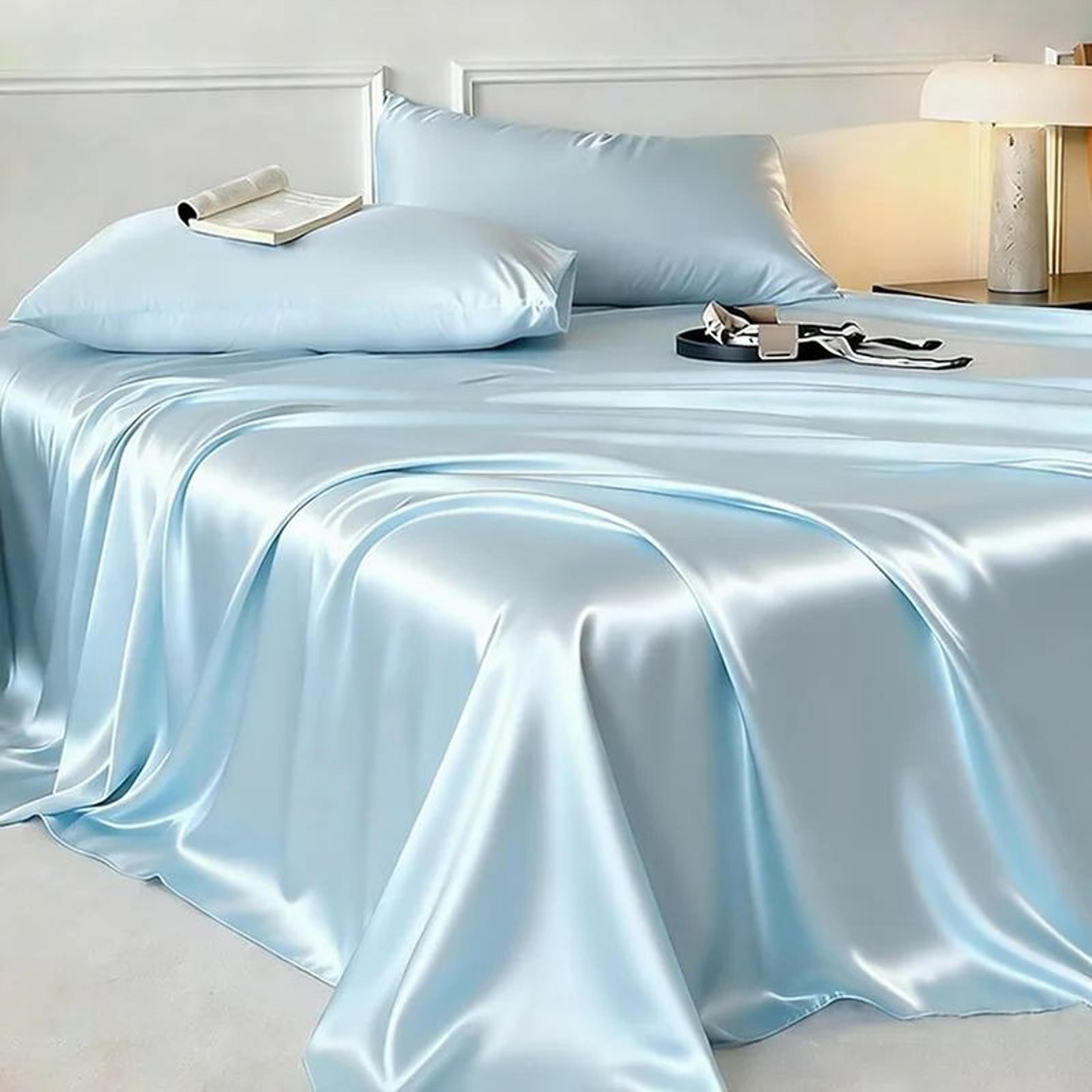 Breathable Ice Silk Summer Cooling Bed Sheet 1