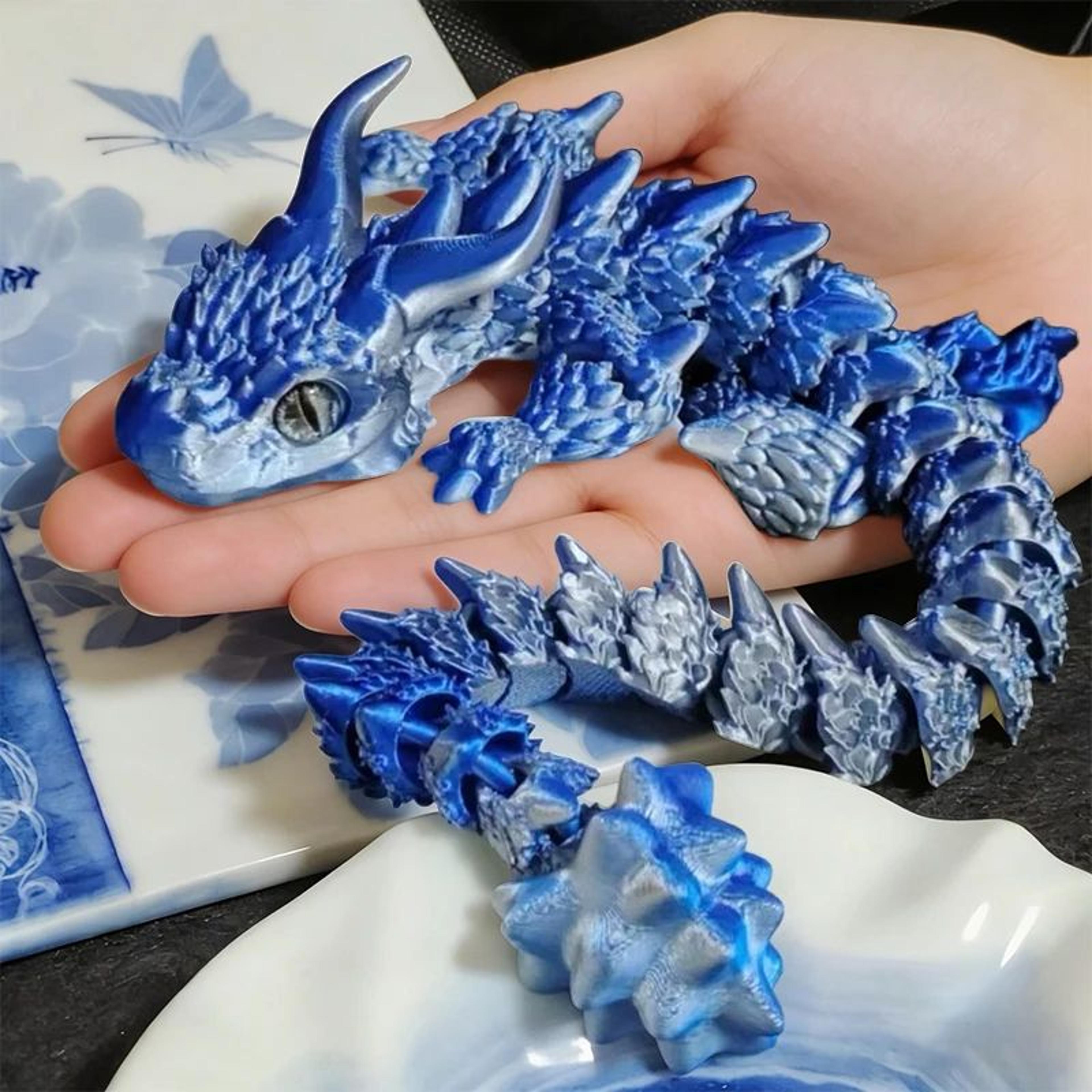 3D Printed Articulated Magic Dragon Desktop Toy 3
