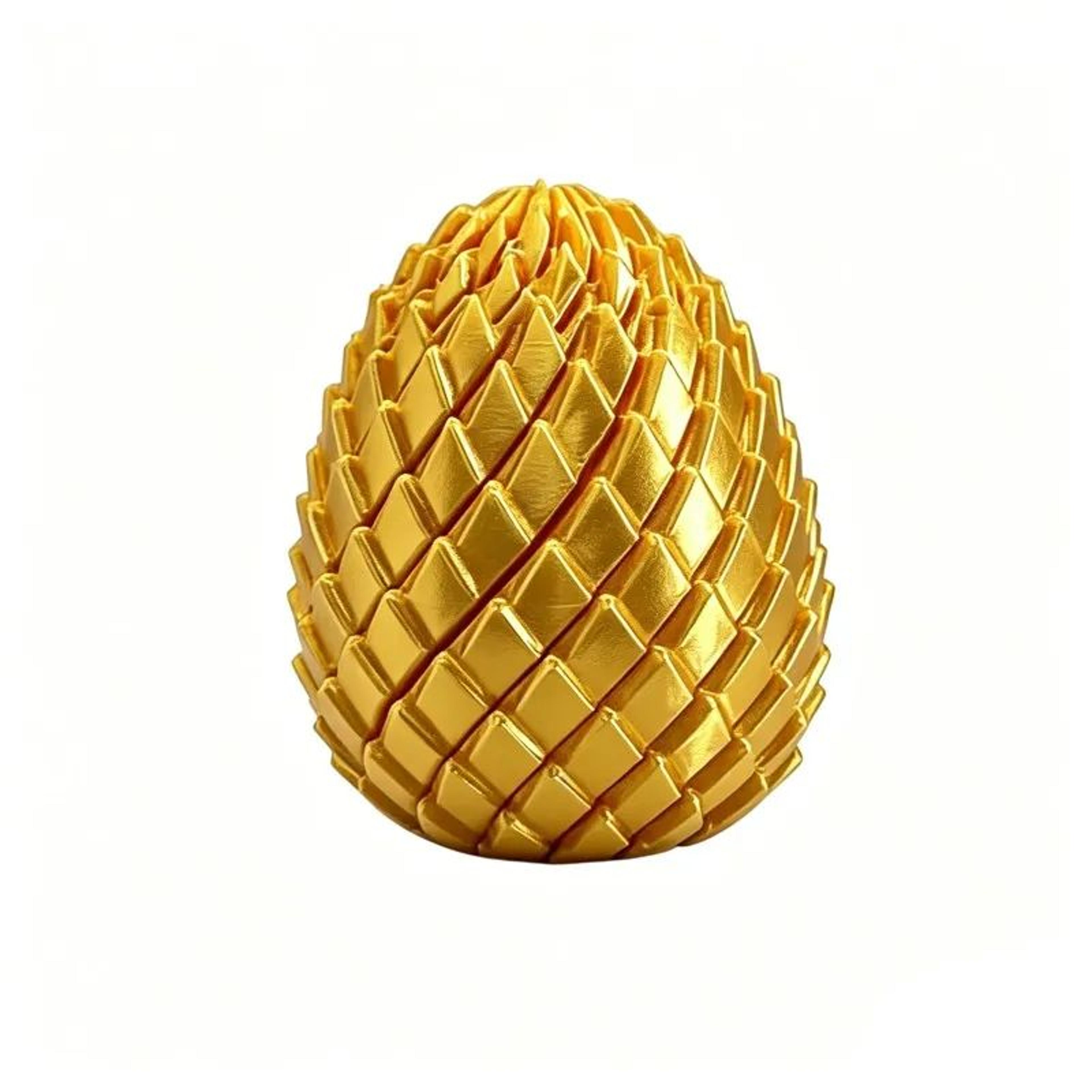 3D Printed Articulated Snake Egg Fidget Toy 9
